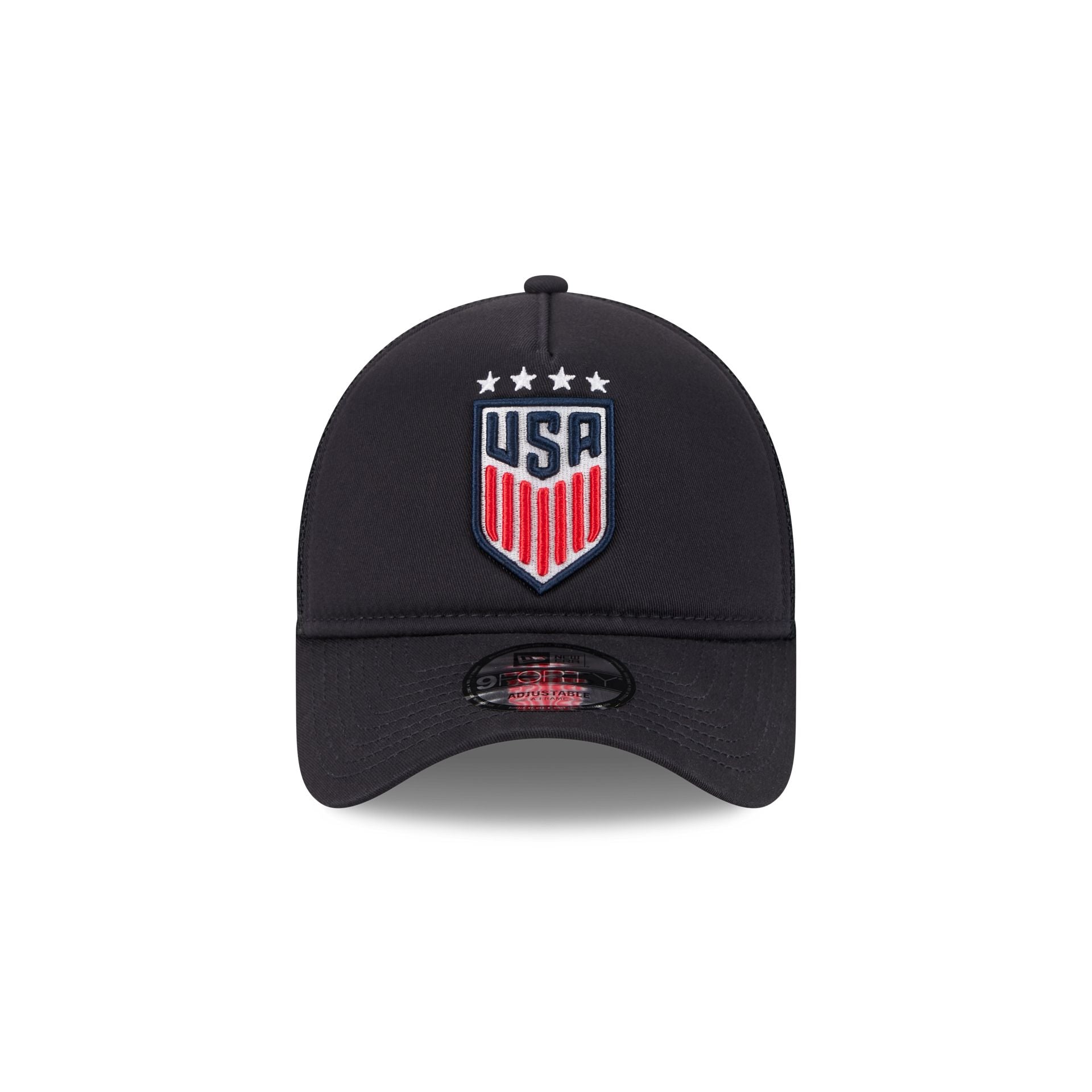 Alternative view of U.S. Soccer Women's National Team Navy 9Forty A-Frame Trucker Hat