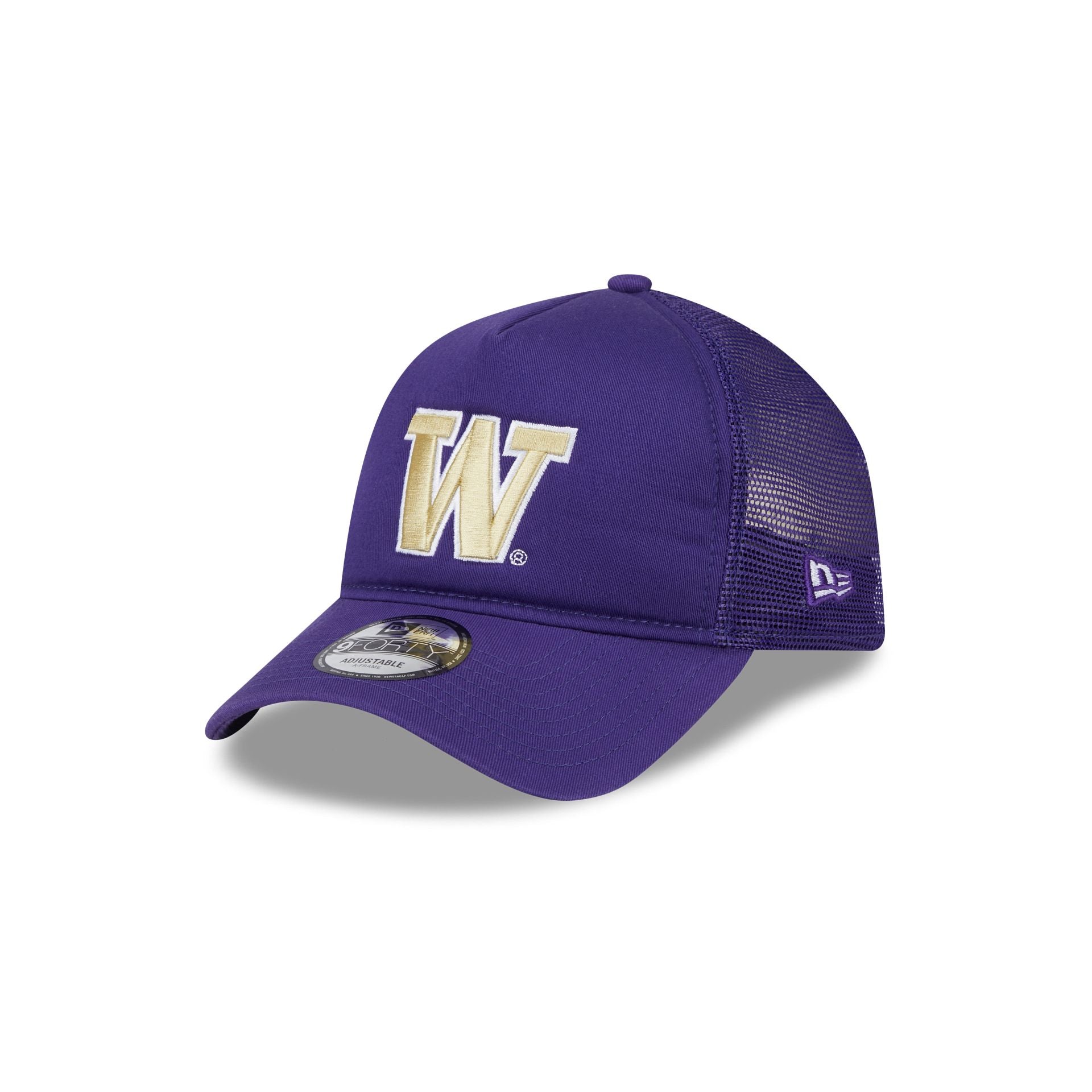 Alternative view of Washington Huskies Go-To 9Forty A-Frame Trucker Hat