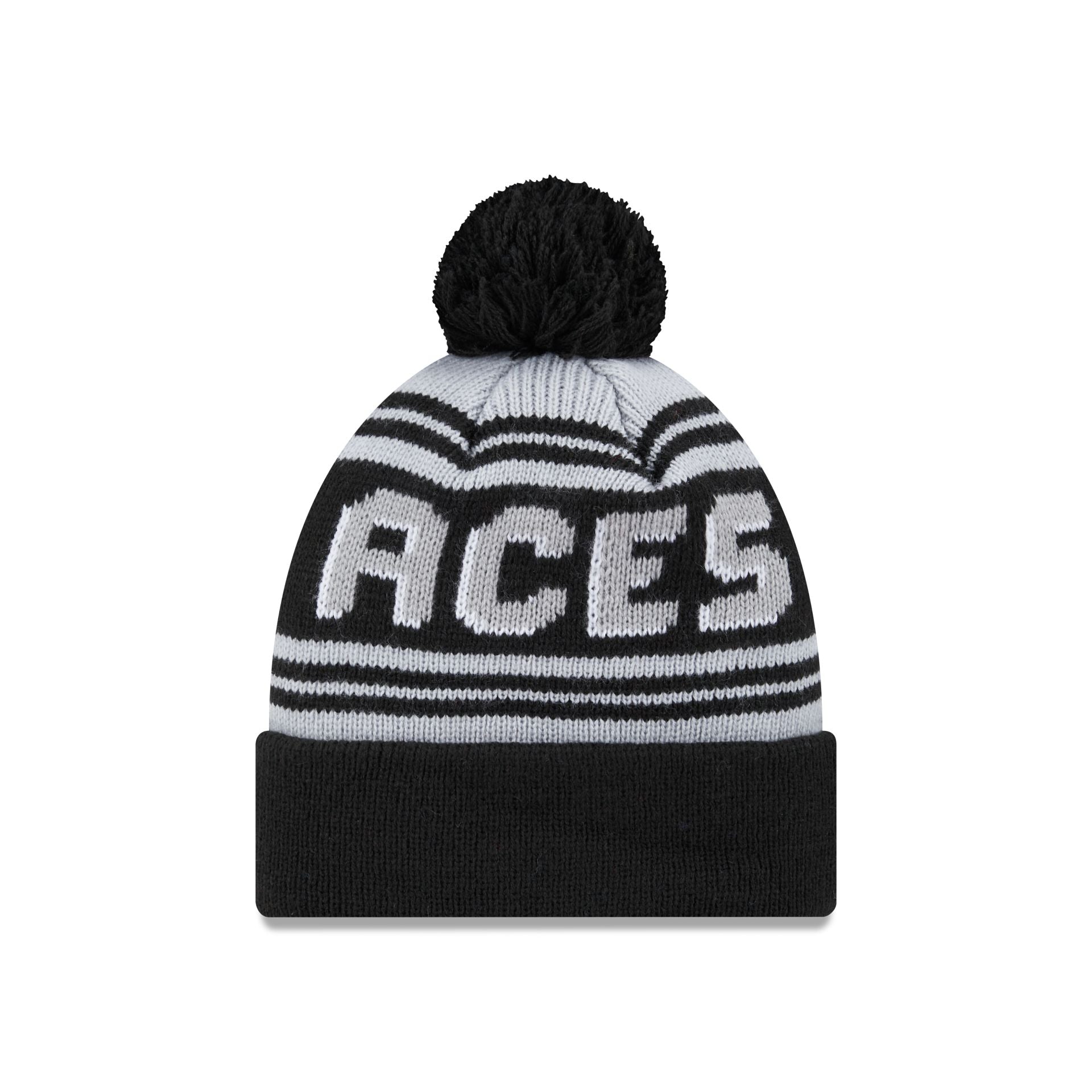 Alternative view of Las Vegas Aces 2024 Team Pom Knit Hat