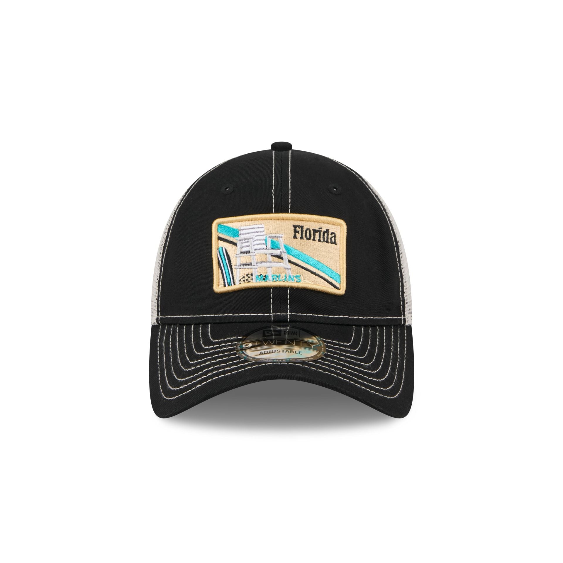 Alternative view of Miami Marlins State Souvenir 9Twenty Trucker Hat