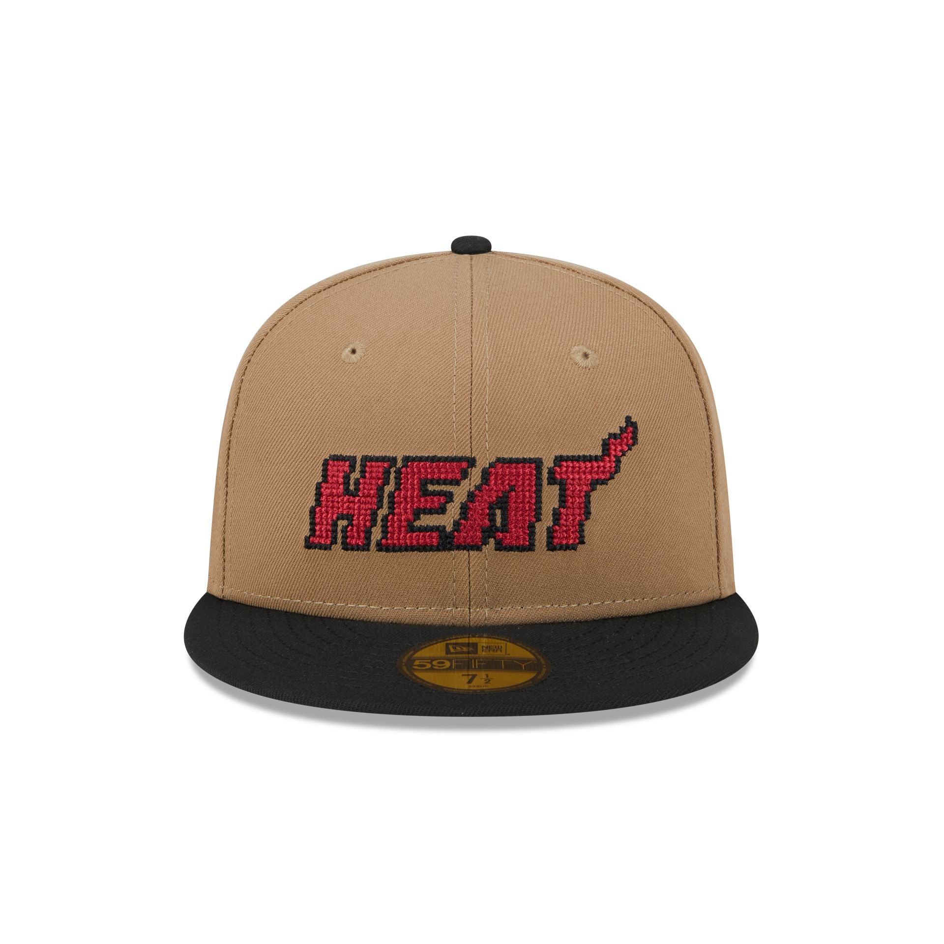 Alternative view of Miami Heat Classic 8-Bit Wordmark 59Fifty Fitted Hat