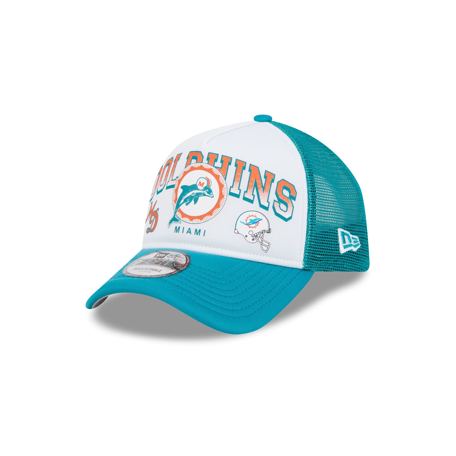 Miami Dolphins Sport Classics 9Forty A-Frame Trucker Hat