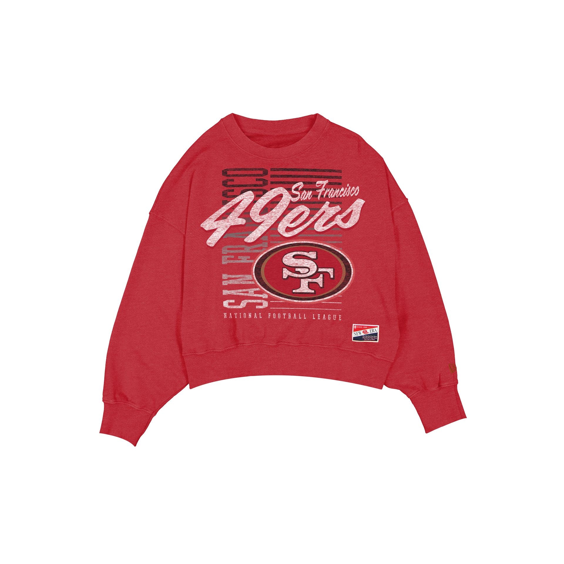 San Francisco 49Ers Throwback Women's Washed Crewneck