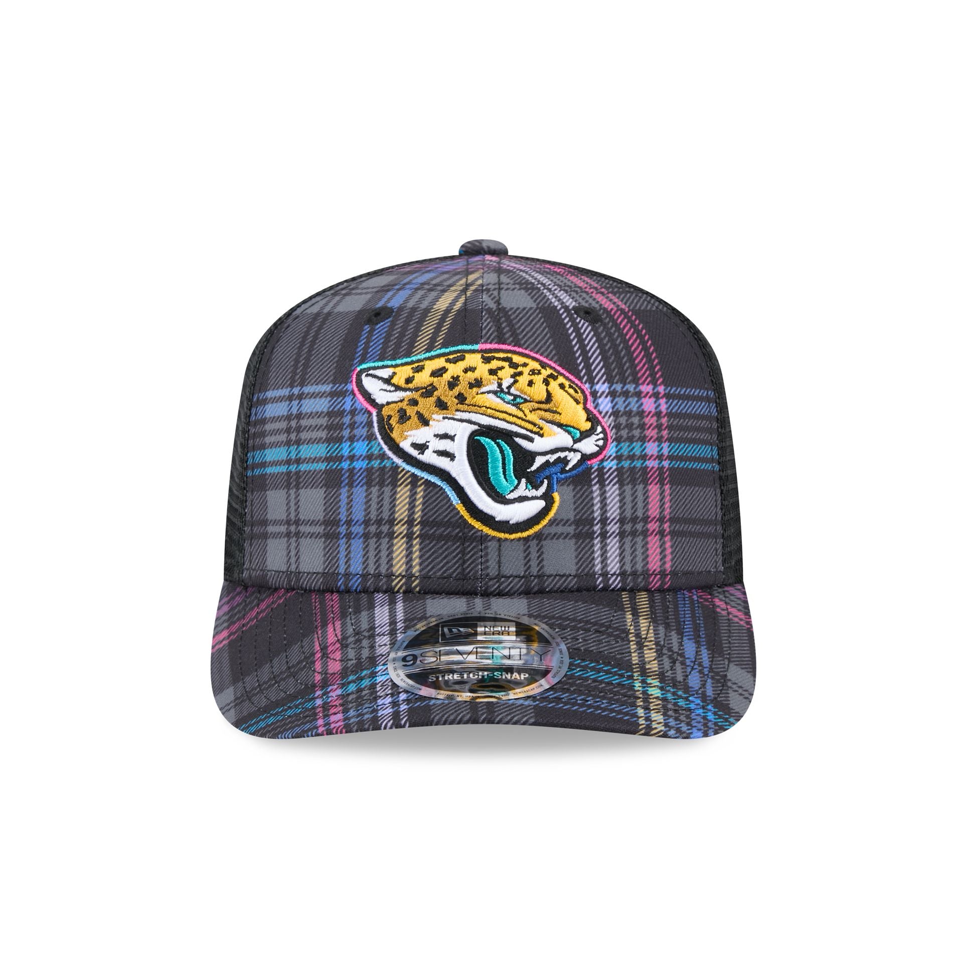 Alternative view of Jacksonville Jaguars 2024 Crucial Catch 9Seventy Trucker Hat
