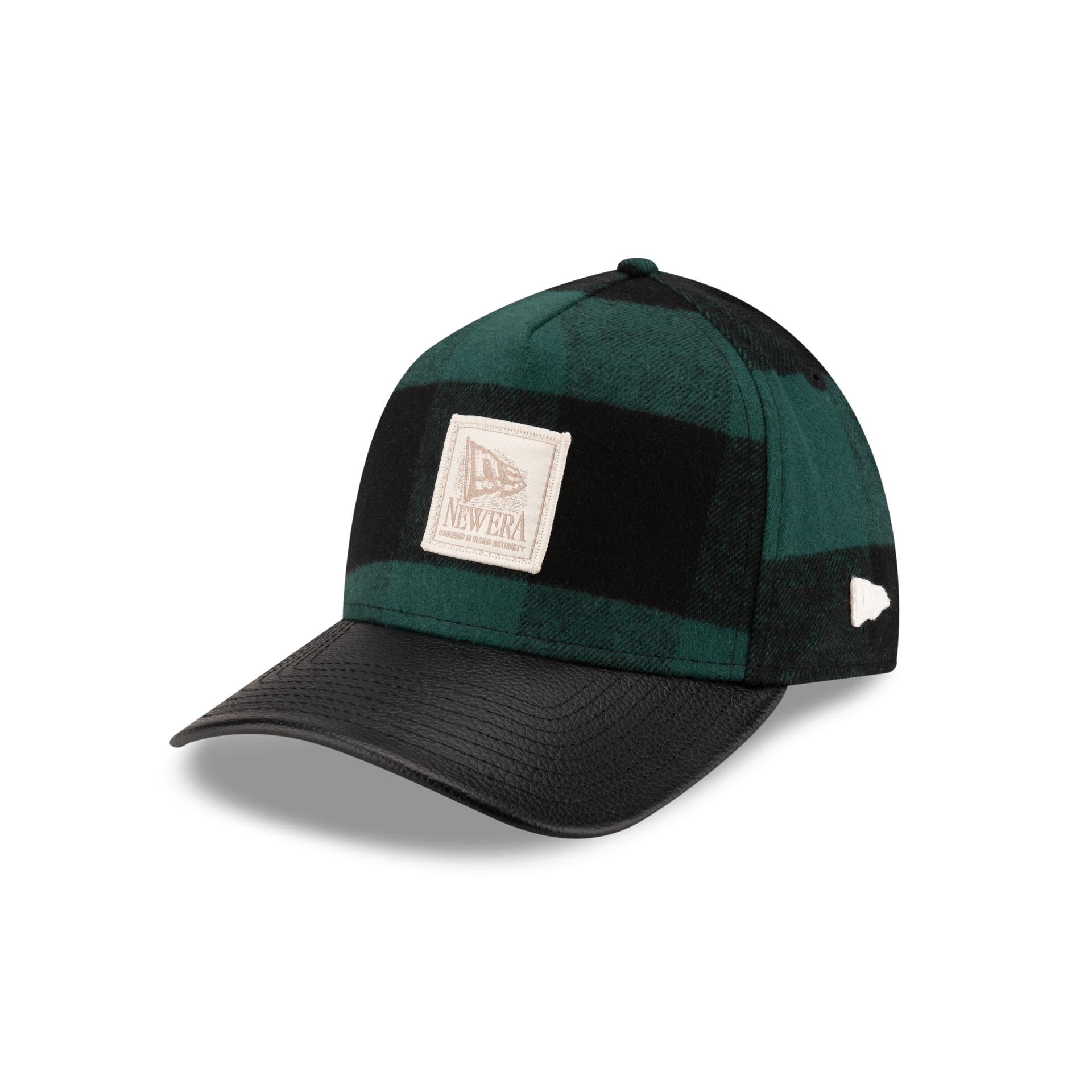 Lumber Plaid Kelly Green 9Forty A-Frame Adjustable Hat