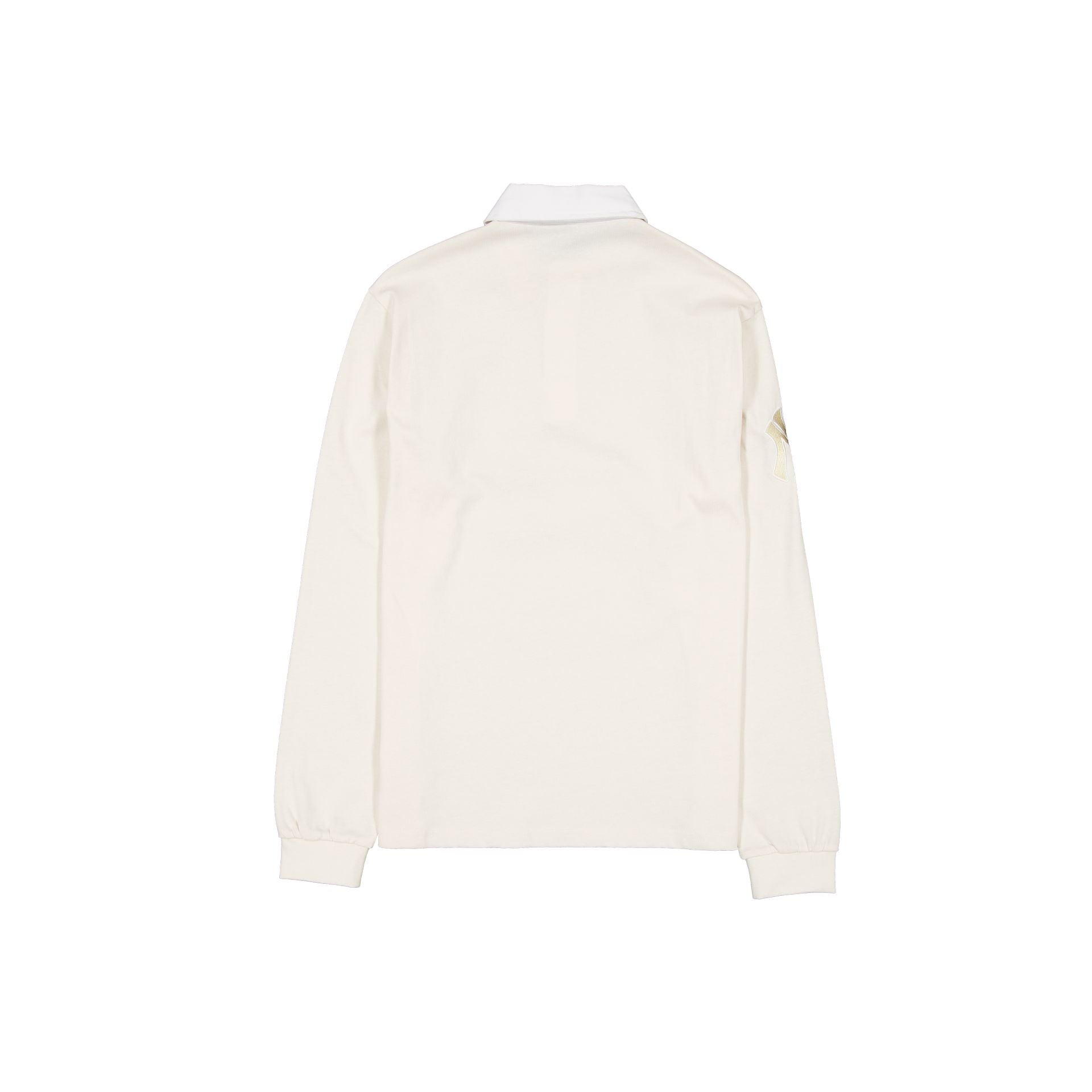 Alternative view of New York Yankees Off White Script Long Sleeve Rugby Shirt