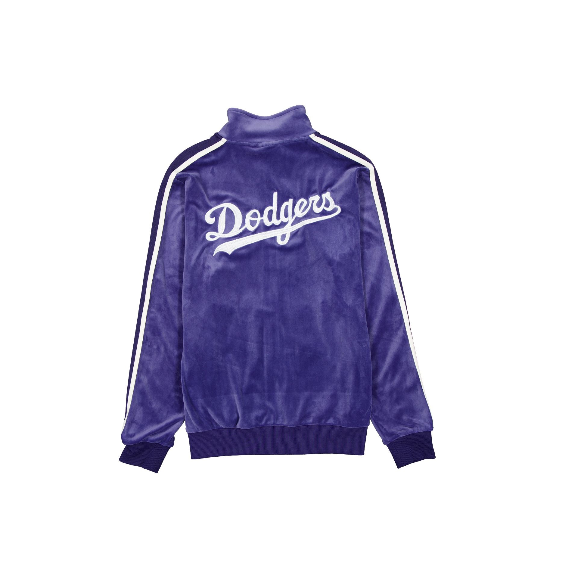 Alternative view of Los Angeles Dodgers Ink Purple Velour Track Jacket