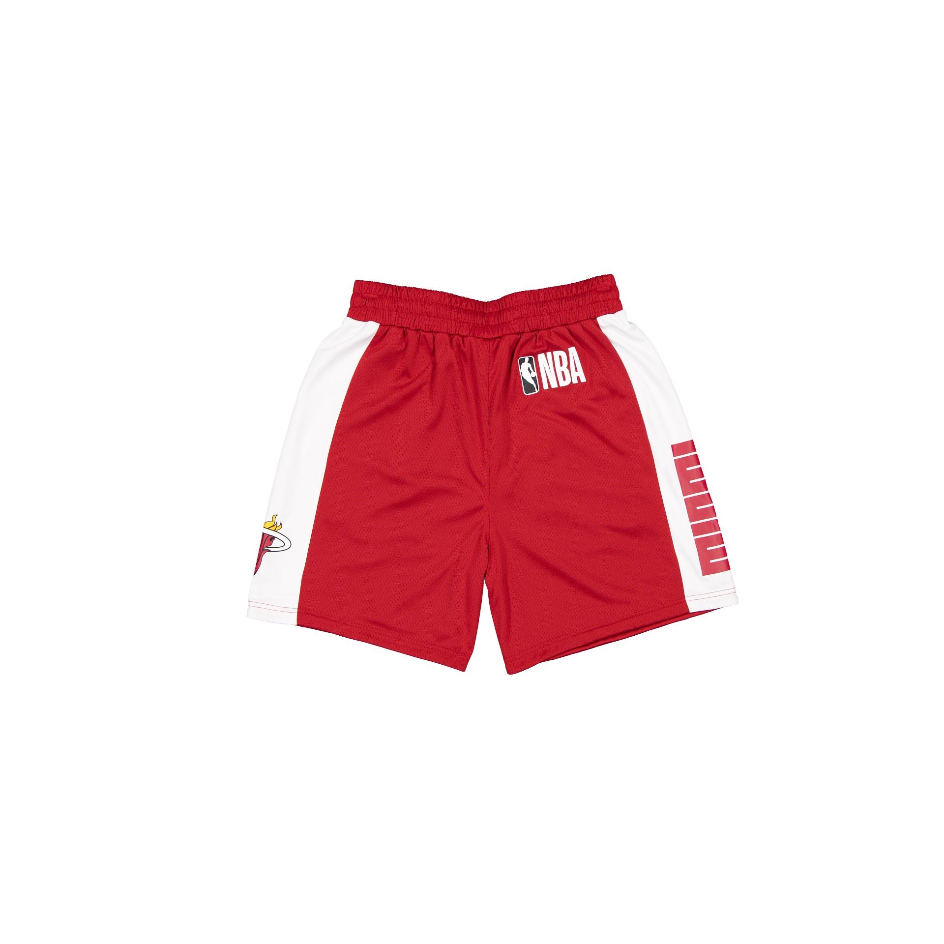 Alternative view of Miami Heat Red Graphic Mesh Shorts