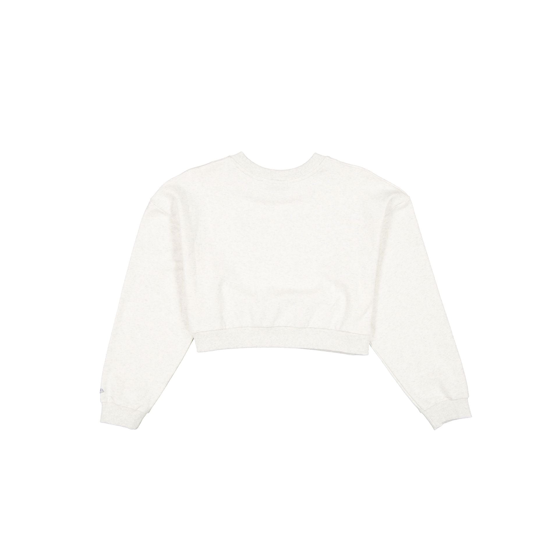 Alternative view of Los Angeles Dodgers Women's Cropped Heather Gray Crewneck
