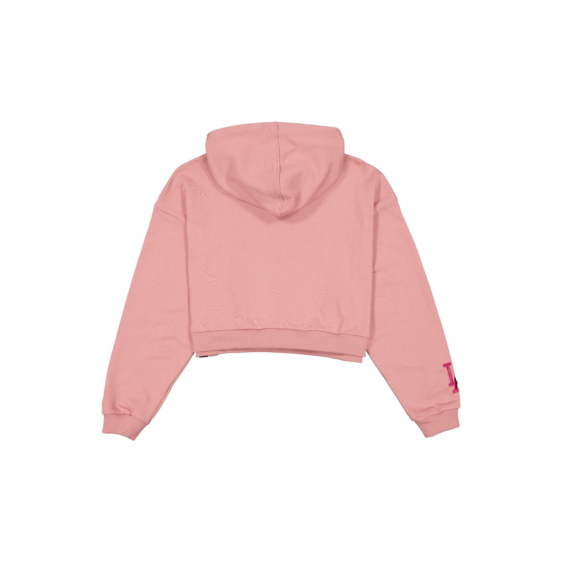 Alternative view of Los Angeles Dodgers Women's Cropped Cosmetic Pink Floral Hoodie