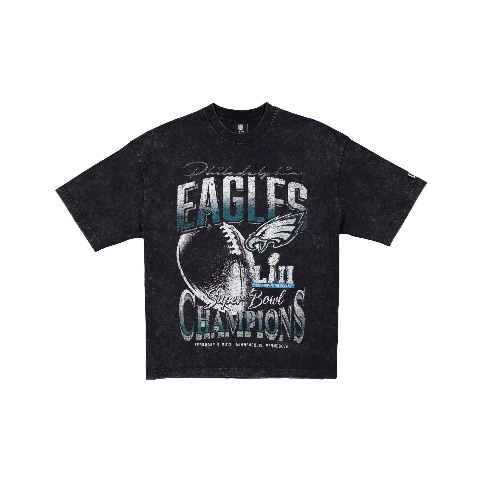 Philadelphia Eagles Super Bowl Lii Champions Sport Classics Black T-Shirt