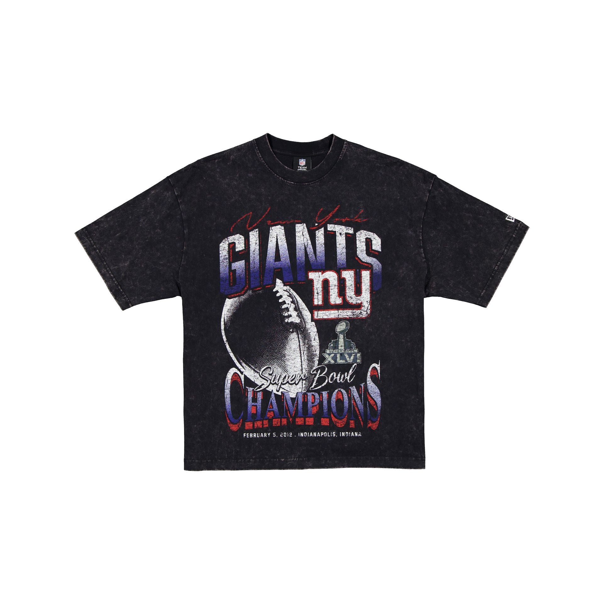 New York Giants Super Bowl Xlvi Champions Sport Classics Black T-Shirt