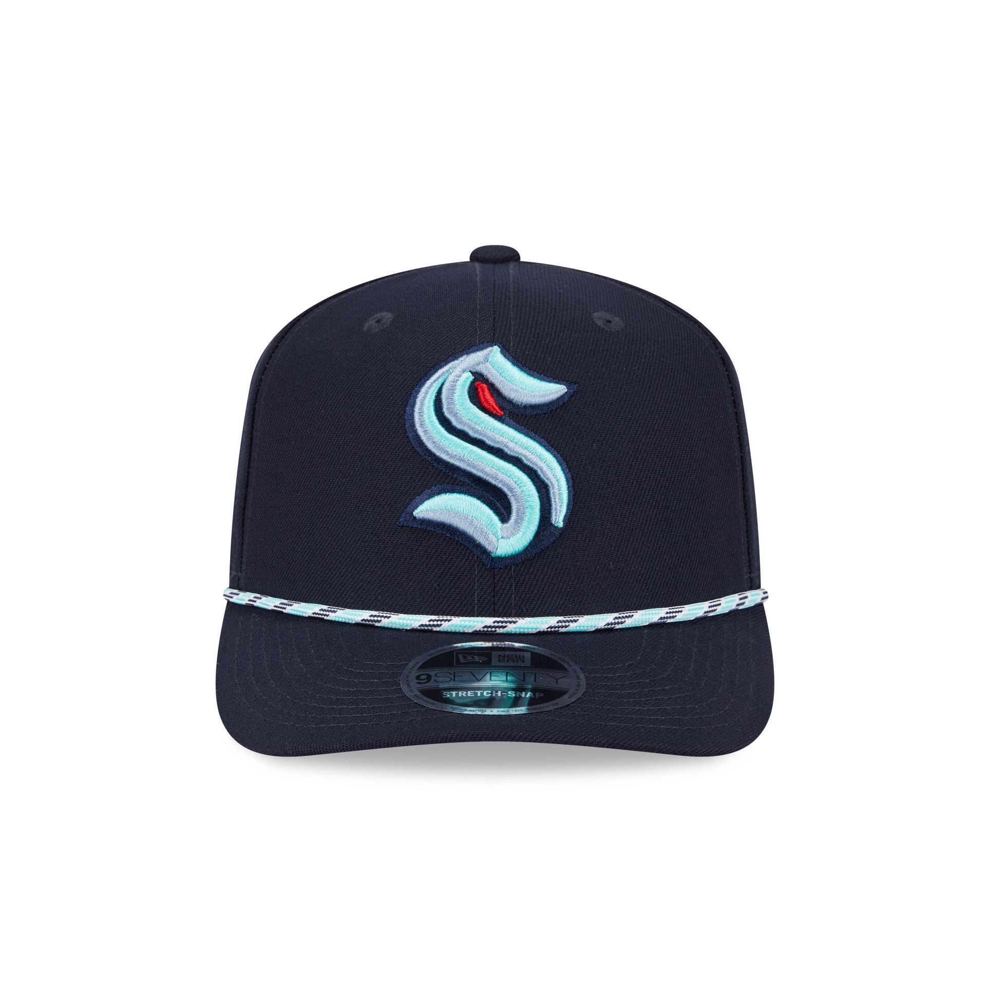Alternative view of Seattle Kraken Multicolor Rope 9Seventy Stretch-Snap Hat
