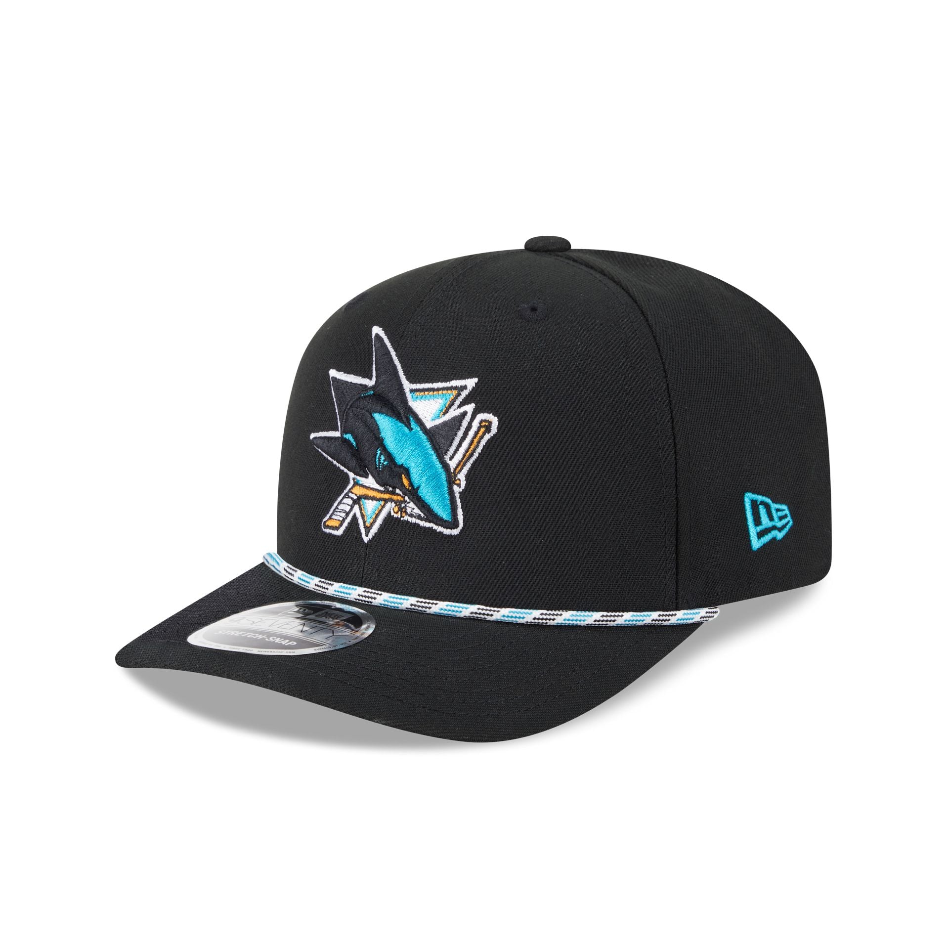 San Jose Sharks Multicolor Rope 9Seventy Stretch-Snap Hat