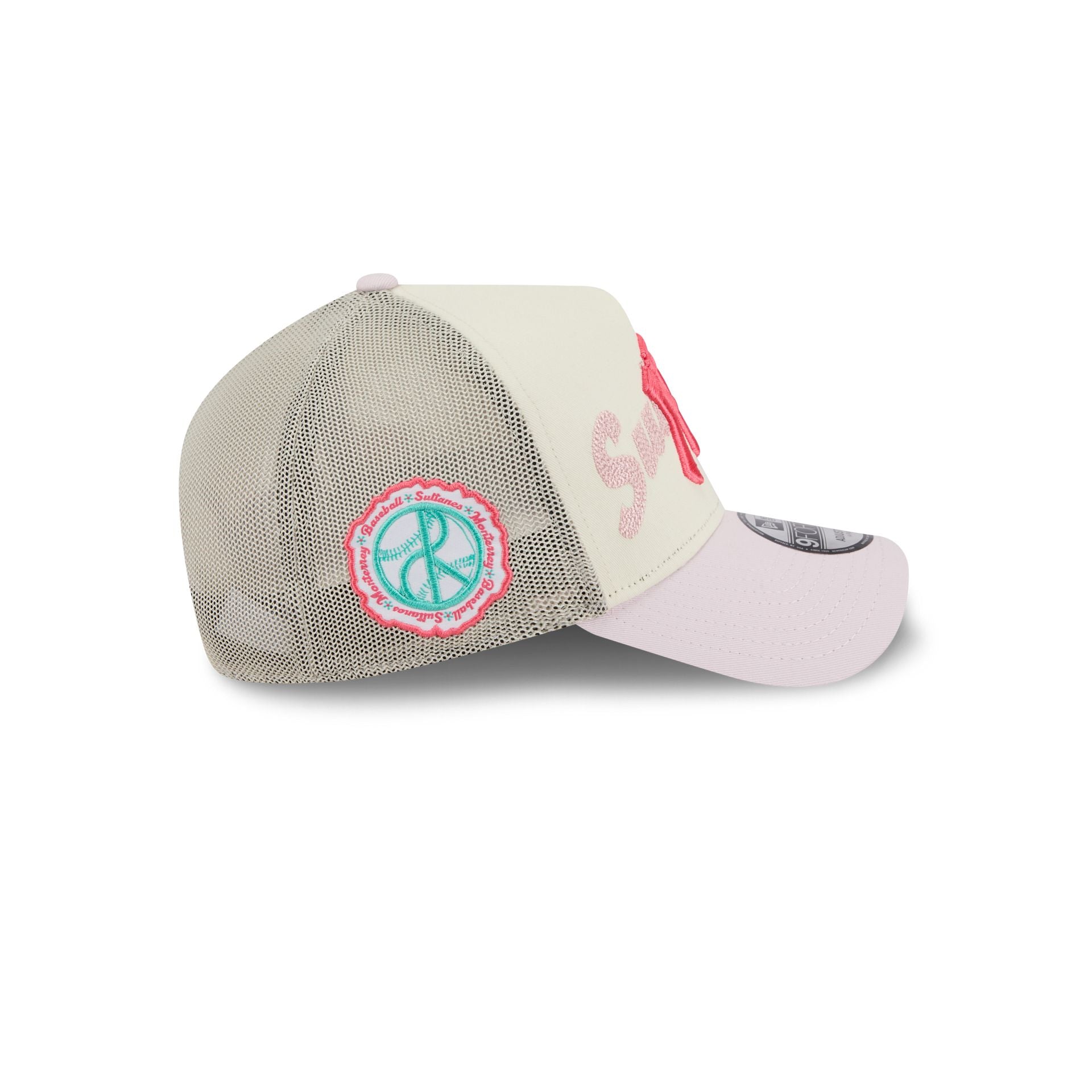 Sultanes De Monterrey Stacked Wordmark 9Forty A-Frame Snapback Hat - Image 4
