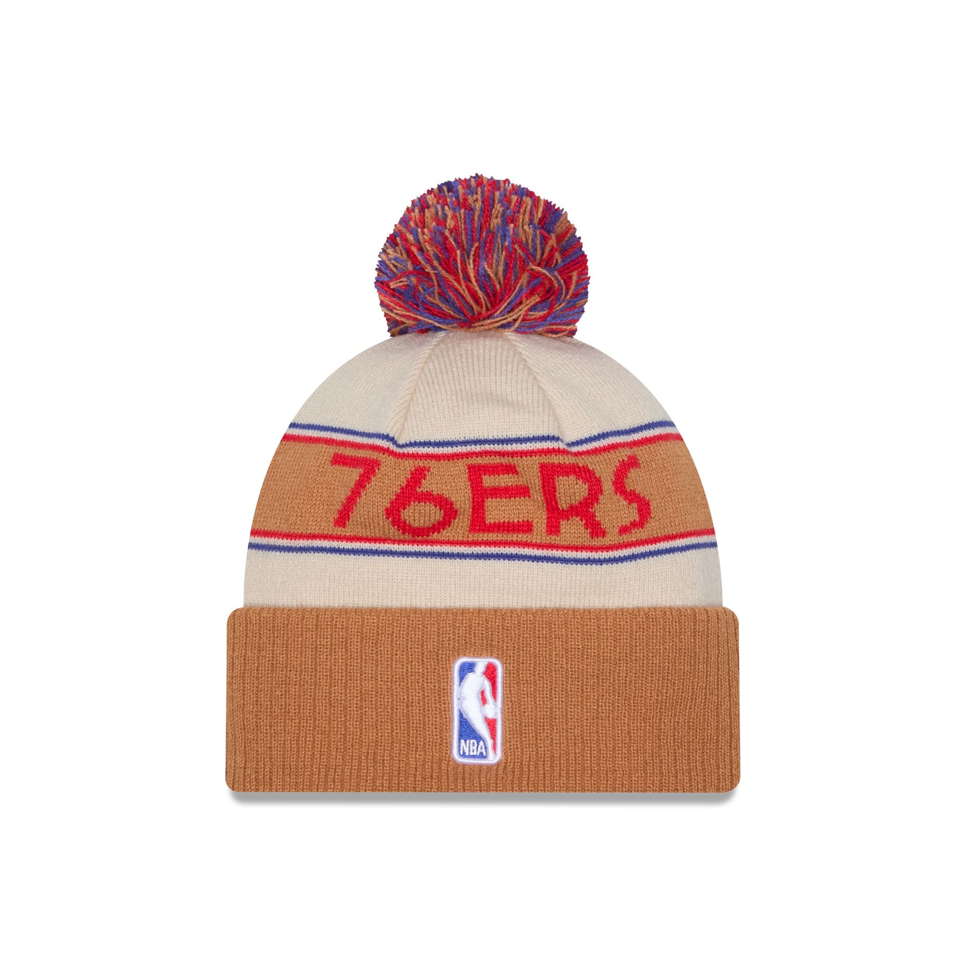 Alternative view of Philadelphia 76Ers 2025 All-Star Game Fan Pack Pom Knit Hat