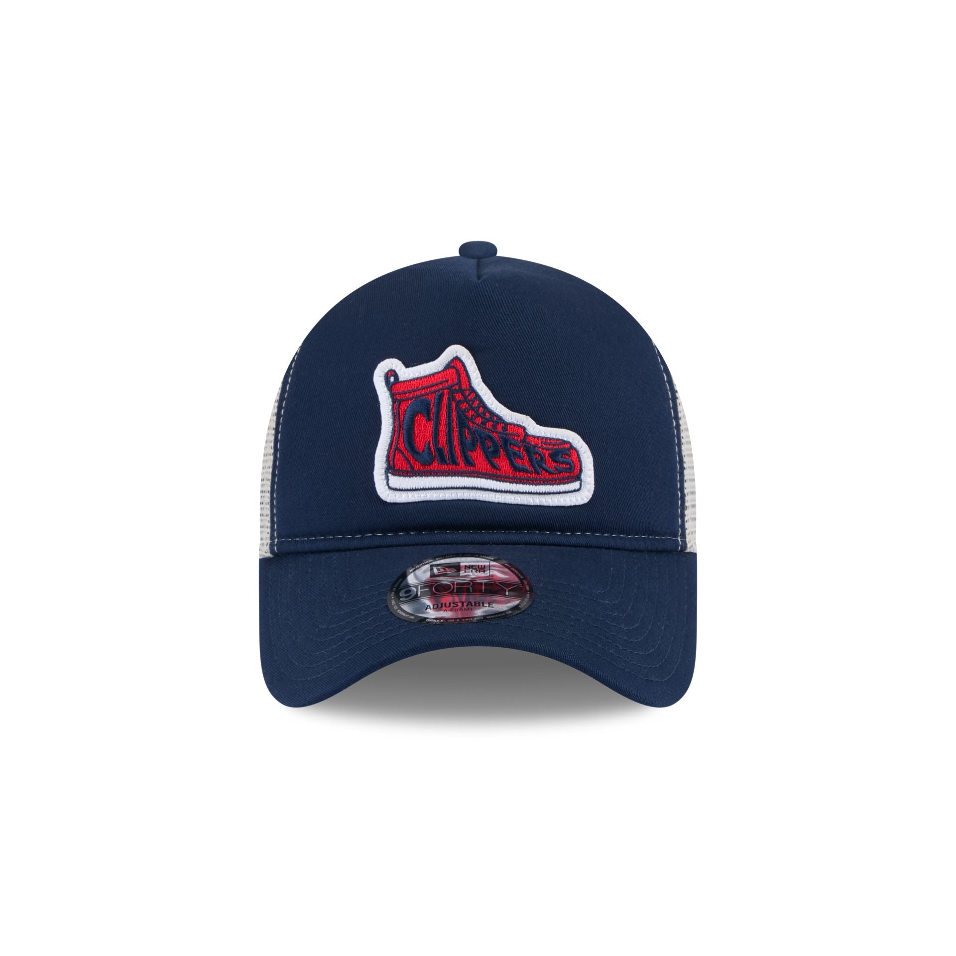 Alternative view of Los Angeles Clippers 2025 All-Star Game Fan Pack 9Forty A-Frame Trucker Hat