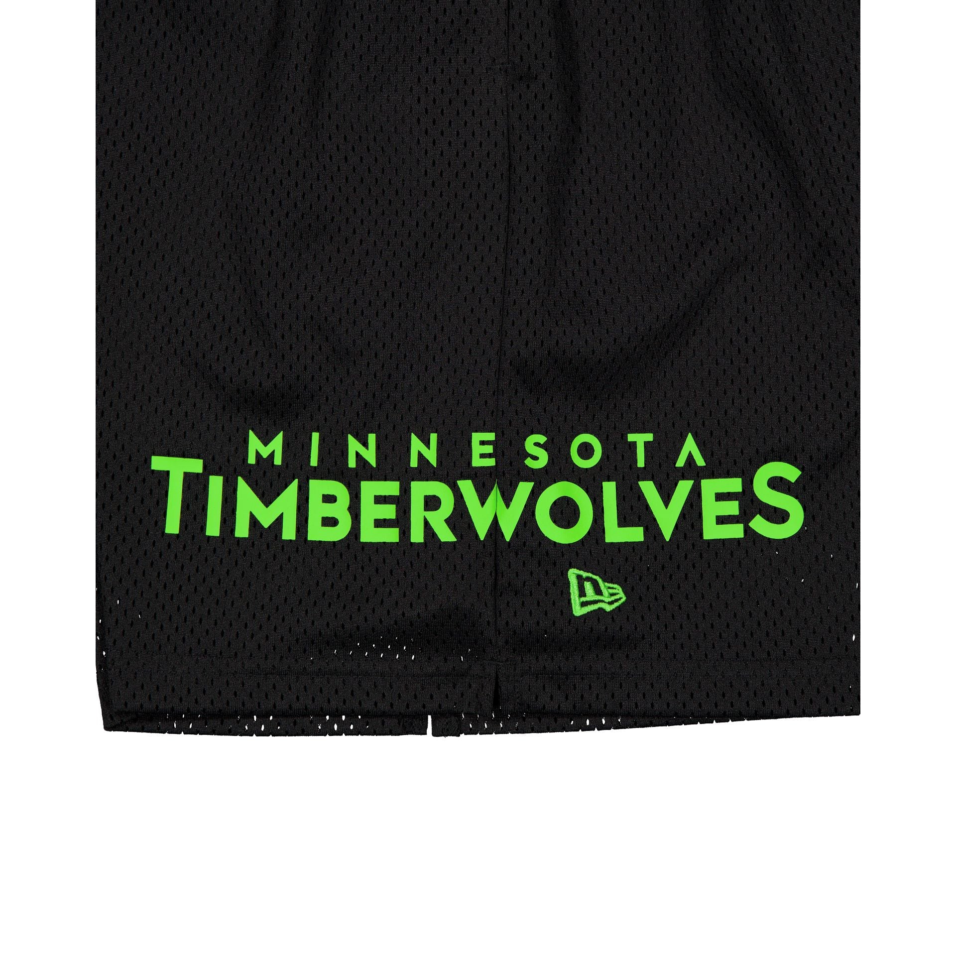 Alternative view of Minnesota Timberwolves Mesh Black Shorts