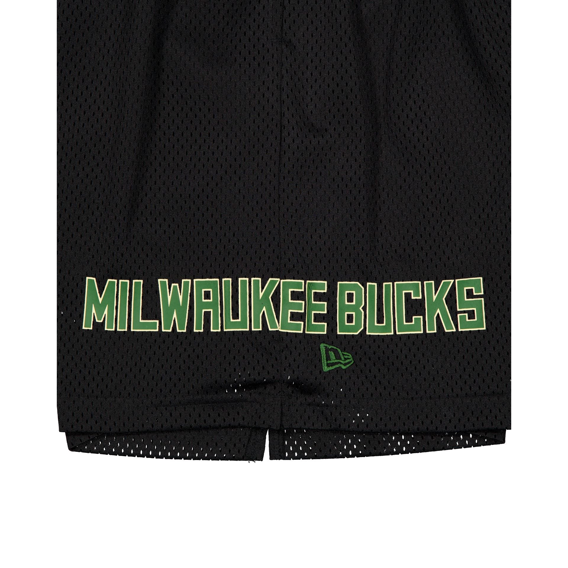 Alternative view of Milwaukee Bucks Mesh Black Shorts