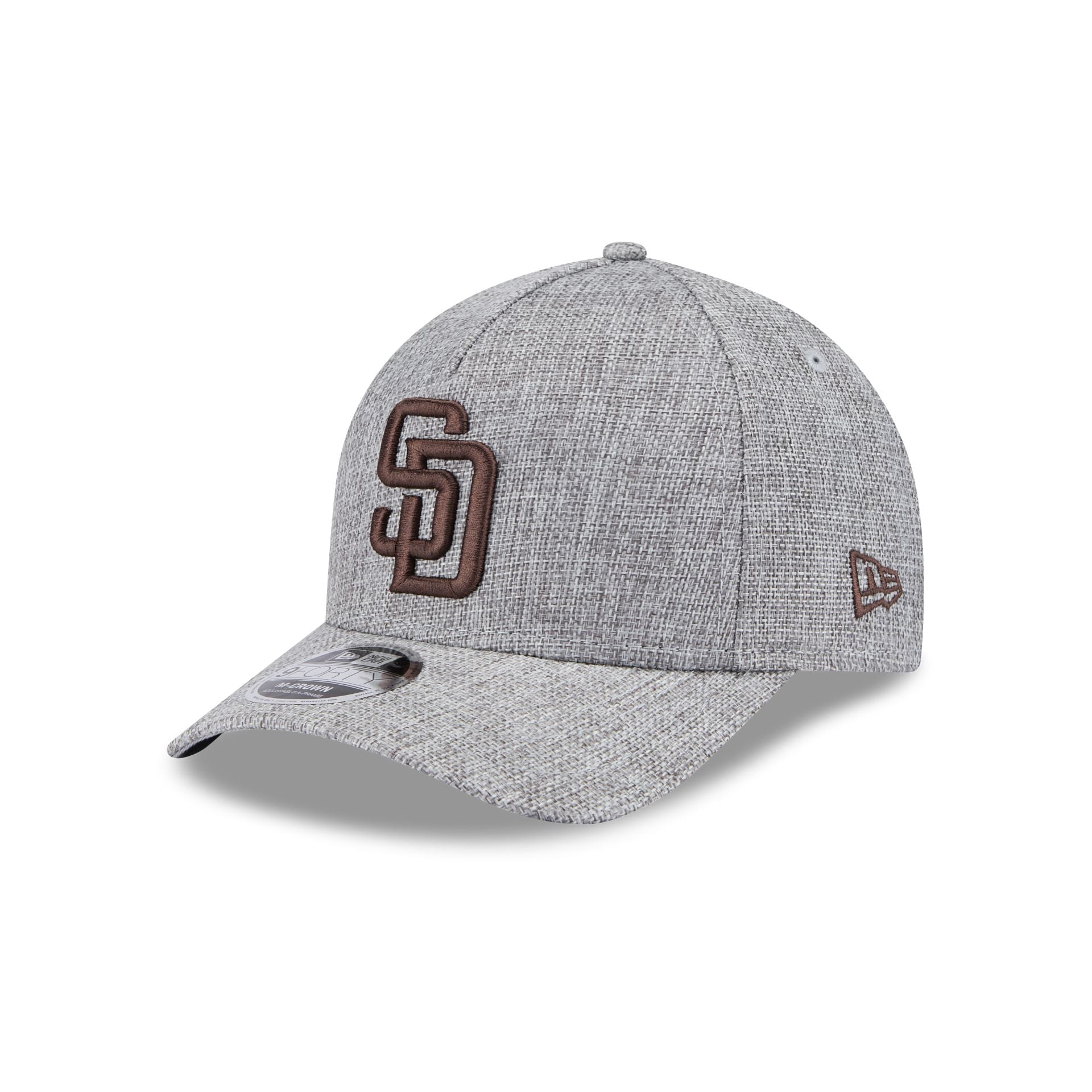 San Diego Padres Cotton Weave Gray 9Forty M-Crown A-Frame Snapback Hat