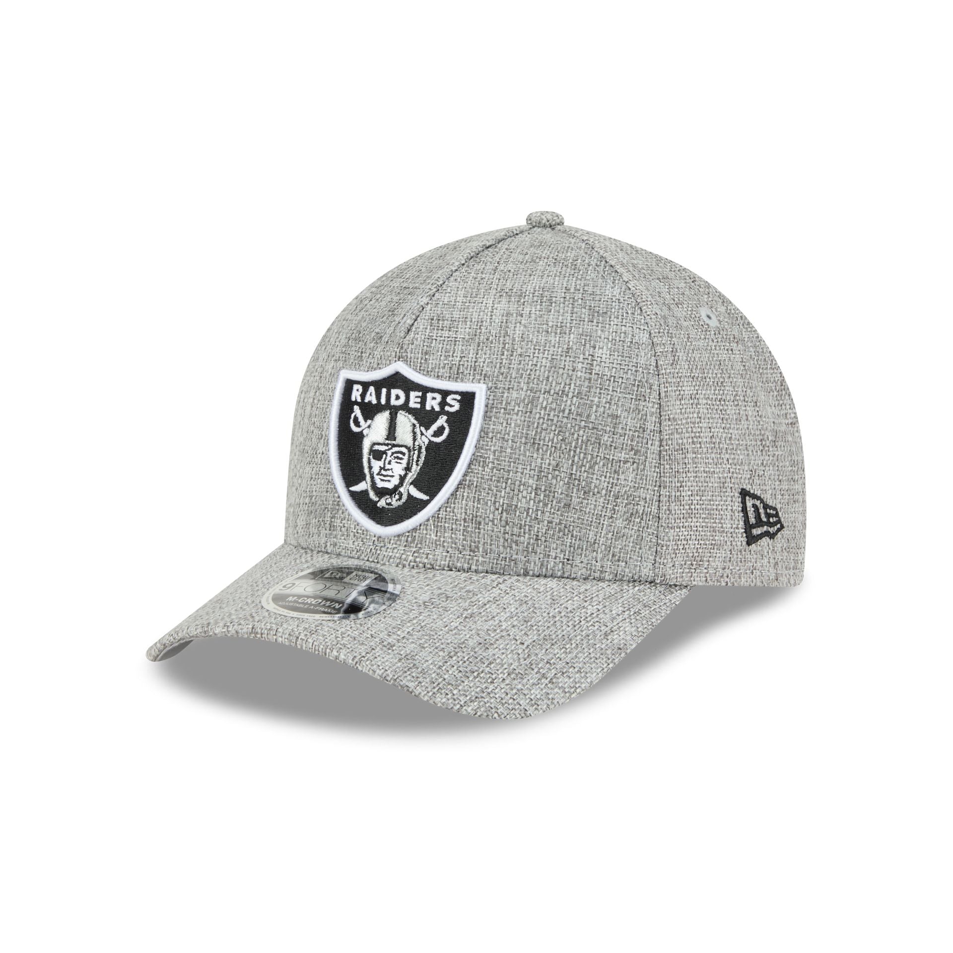 Las Vegas Raiders Cotton Weave Gray 9Forty M-Crown A-Frame Snapback Hat