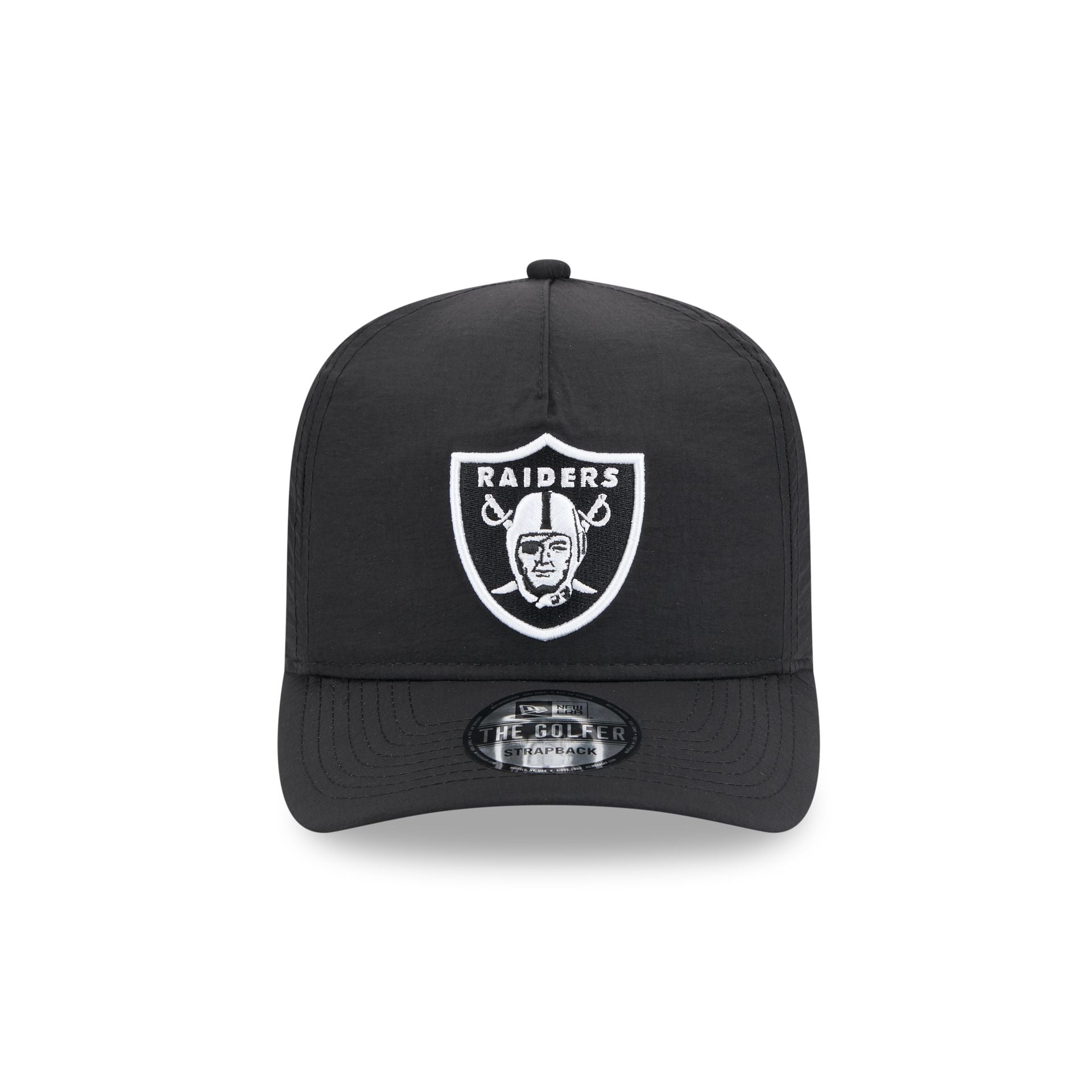 Alternative view of Las Vegas Raiders Everyday Nylon Black Golfer Hat