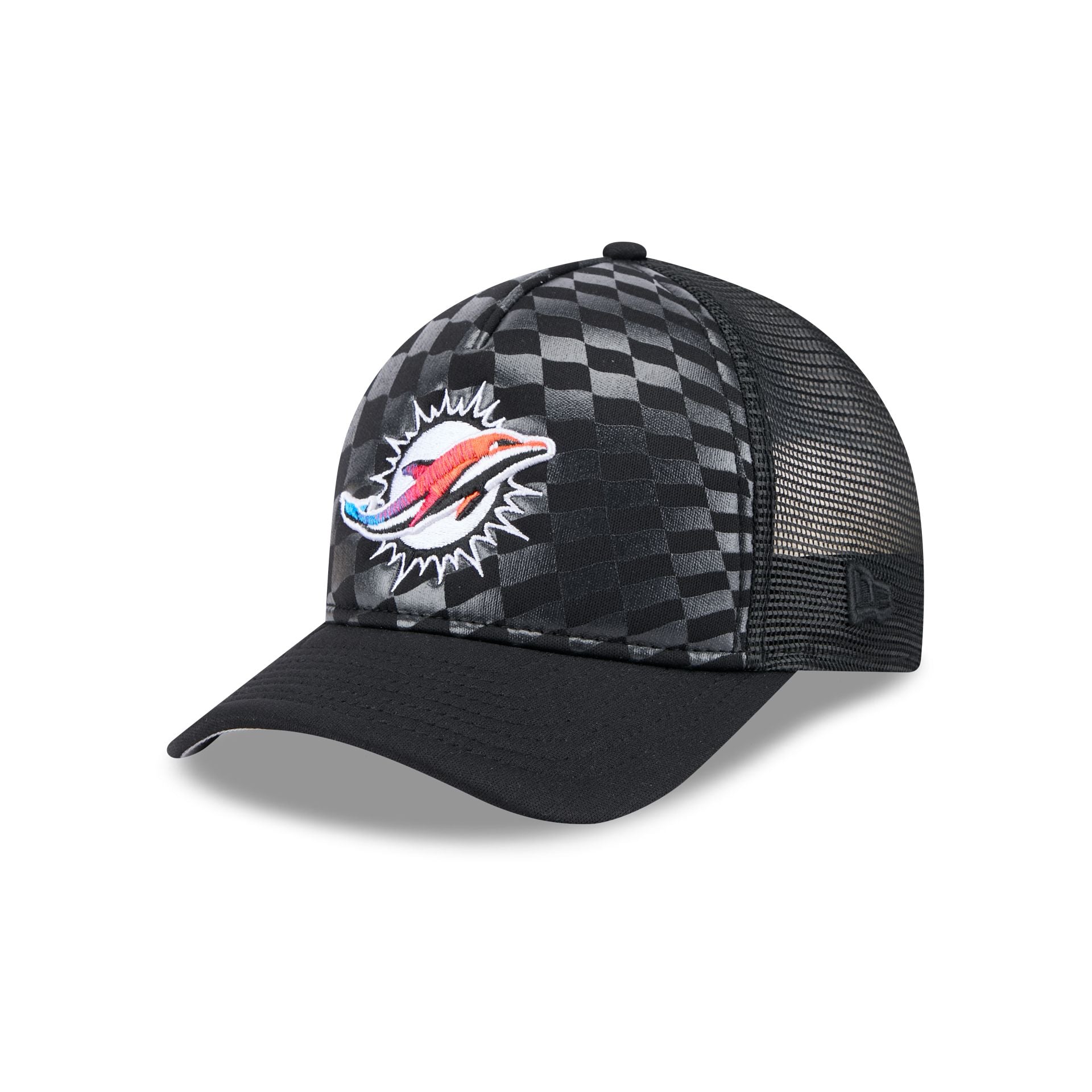Miami Dolphins Gradient Raceway 9Forty M-Crown A-Frame Trucker Hat