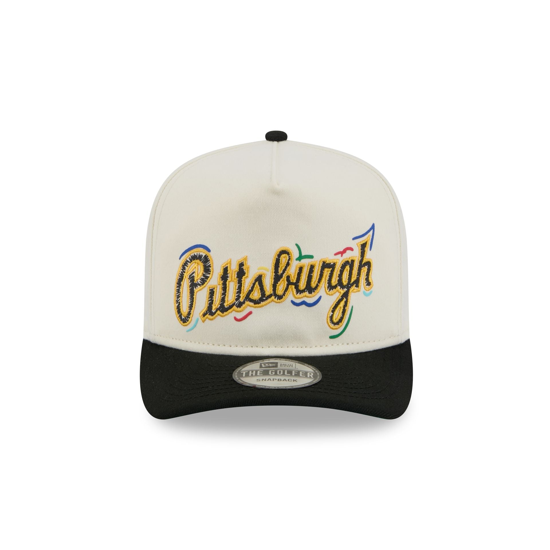 Alternative view of Pittsburgh Pirates Team Scribble Golfer Hat
