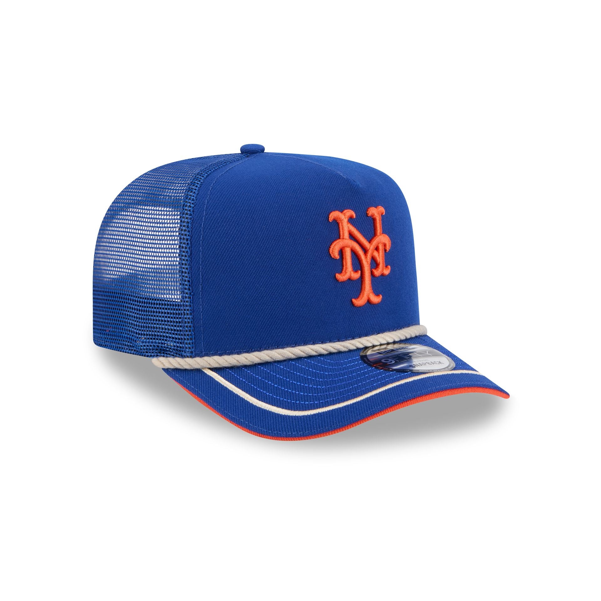 New York Mets Vintage Team Rope 9Fifty A-Frame Trucker - Image 3