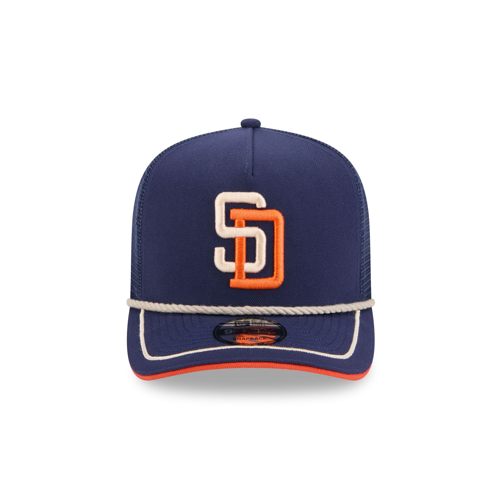 Alternative view of San Diego Padres Vintage Team Rope 9Fifty A-Frame Trucker