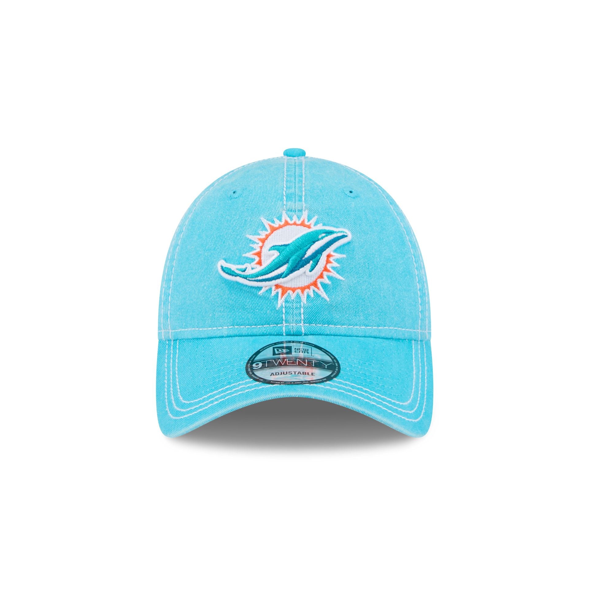 Alternative view of Miami Dolphins Washed Contrast 9Twenty Adjustable Hat