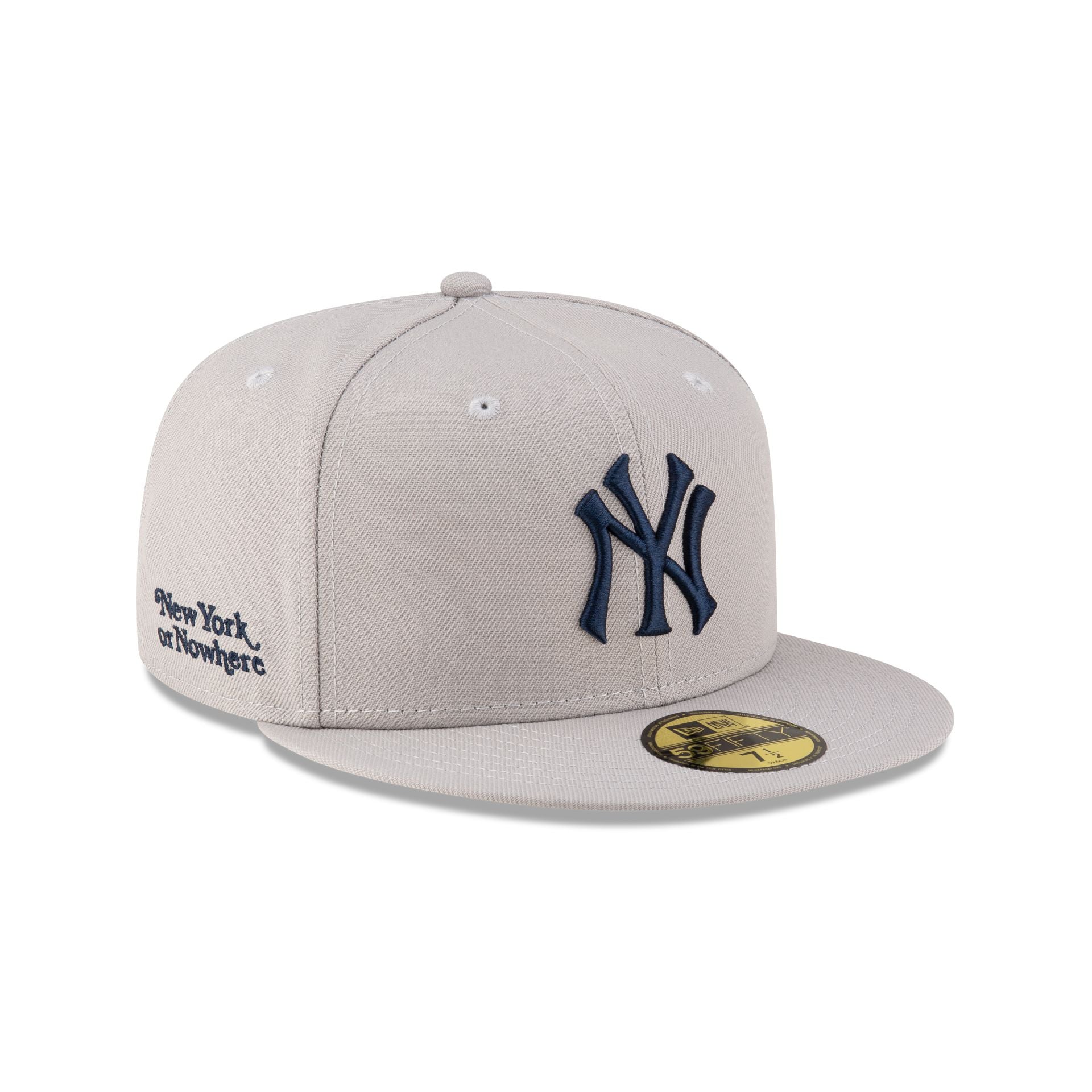 New York Or Nowhere X New York Yankees Gray Logo 59Fifty Fitted Hat