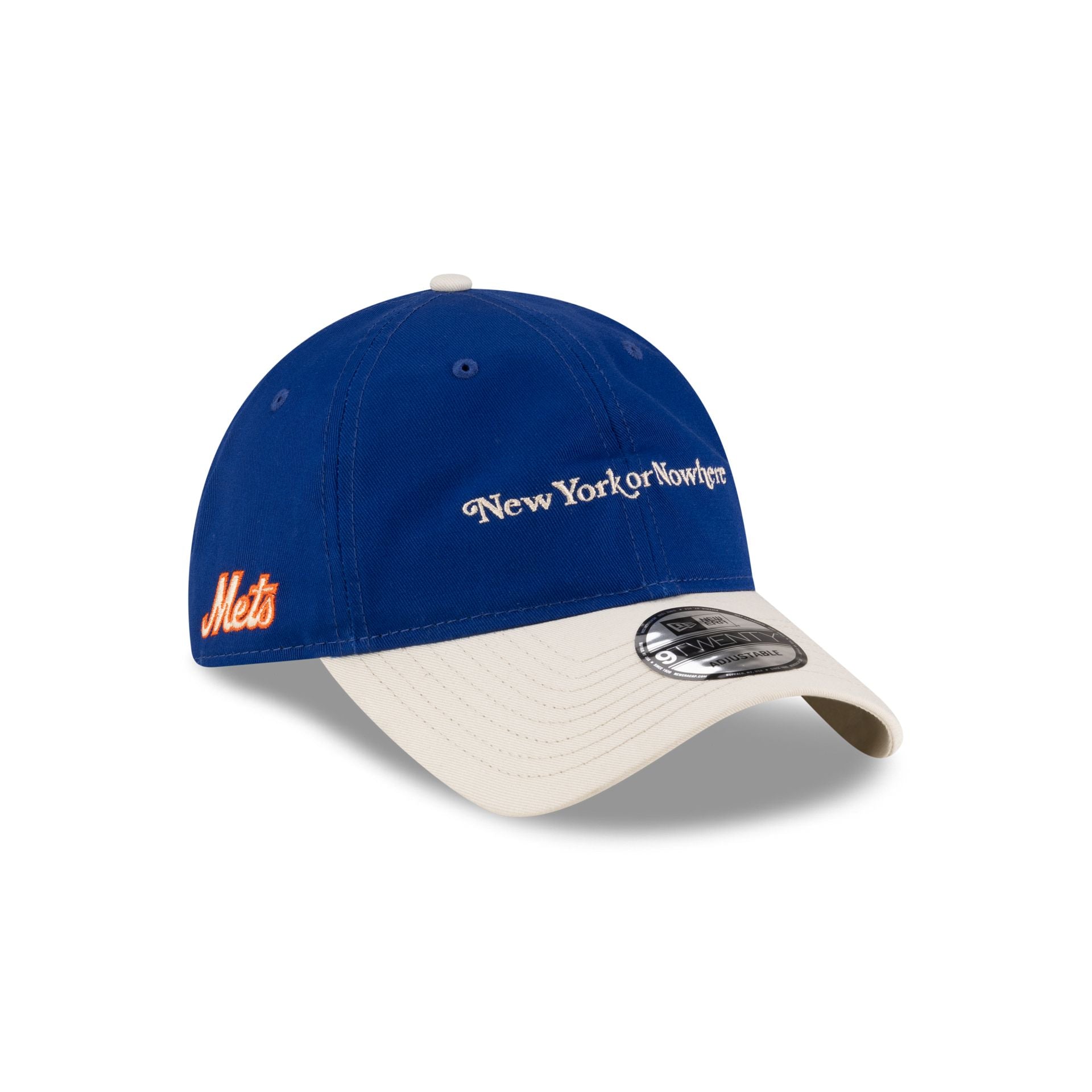 New York Or Nowhere X New York Mets Light Royal Wordmark 9Twenty Adjustable Hat