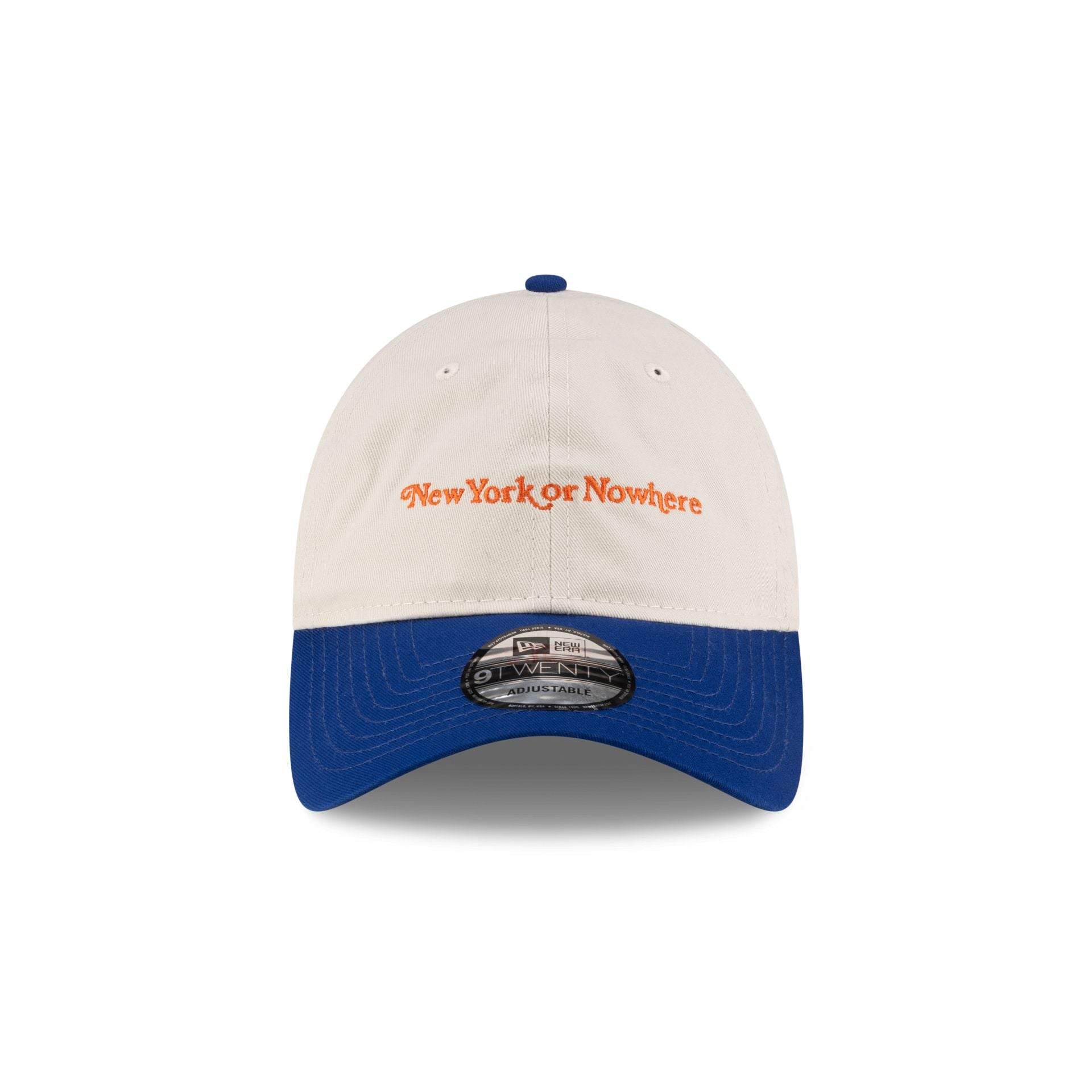 Alternative view of New York Or Nowhere X New York Mets Chrome White Wordmark 9Twenty Adjustable Hat