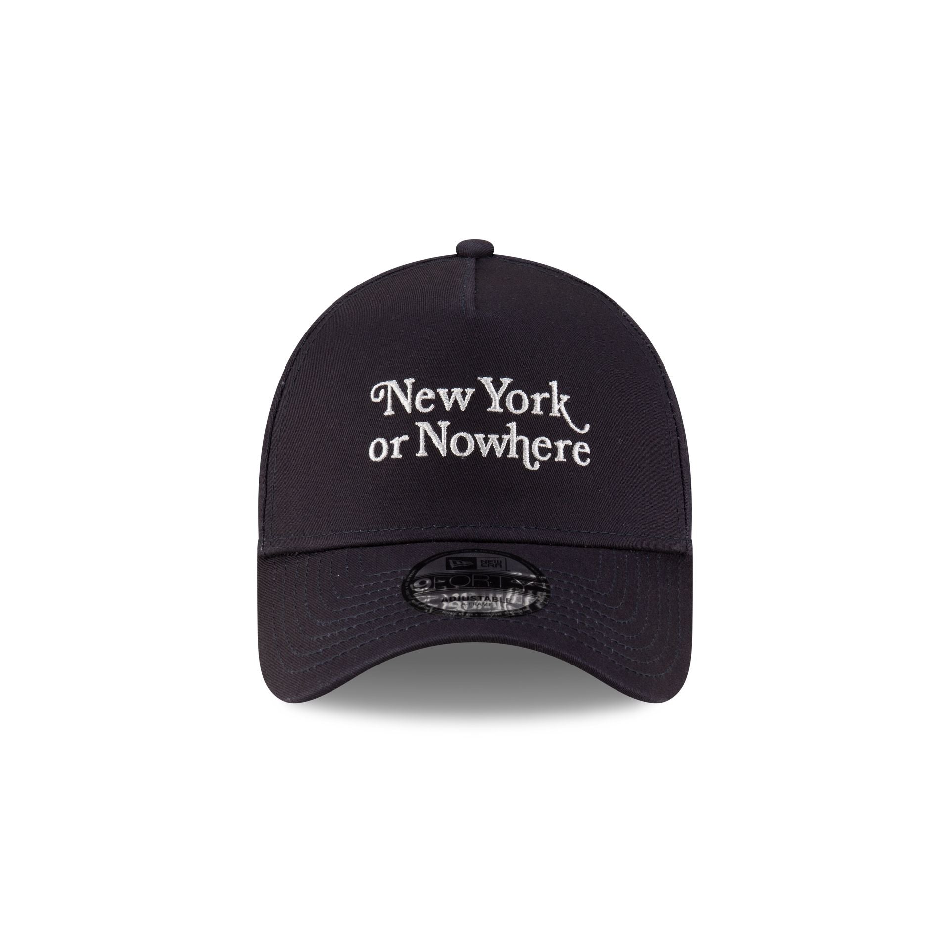 Alternative view of New York Or Nowhere X New York Yankees Navy Wordmark 9Forty A-Frame Snapback Hat