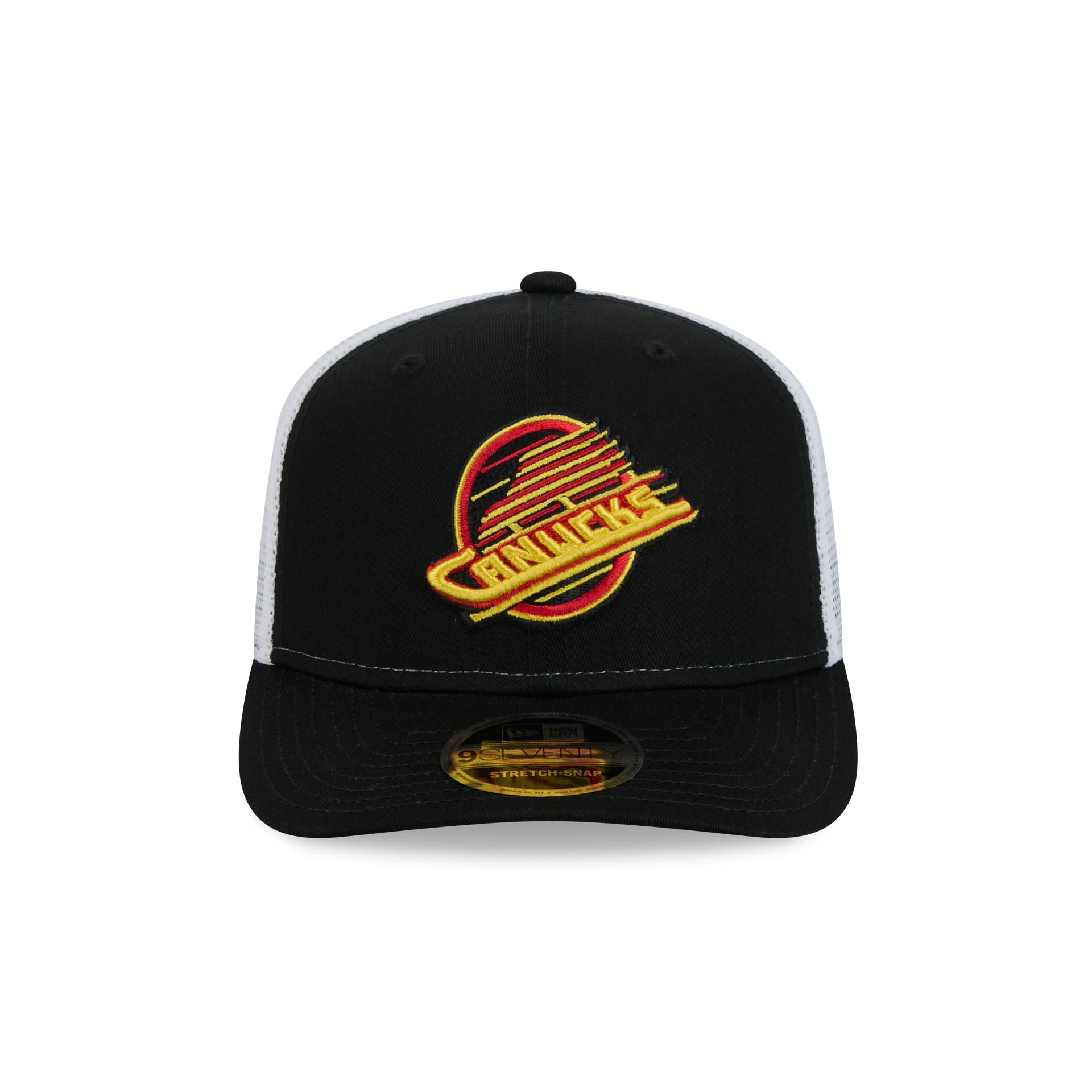 Alternative view of Vancouver Canucks Black Team 9Seventy Trucker Hat