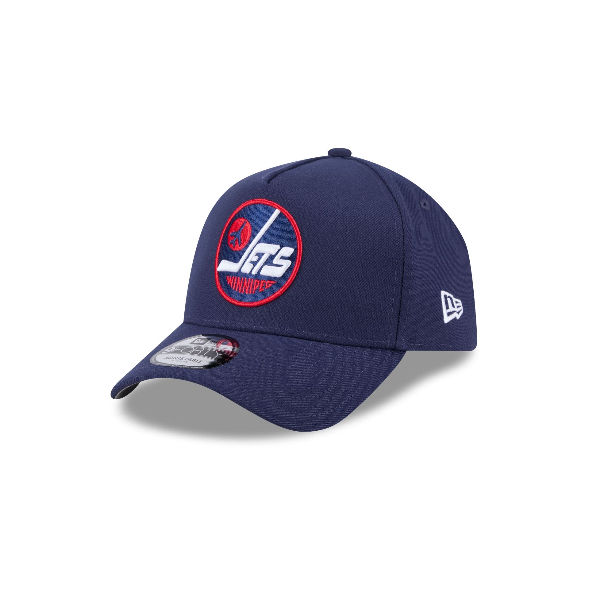 Winnipeg Jets Navy Team 9Forty A-Frame Snapback Hat