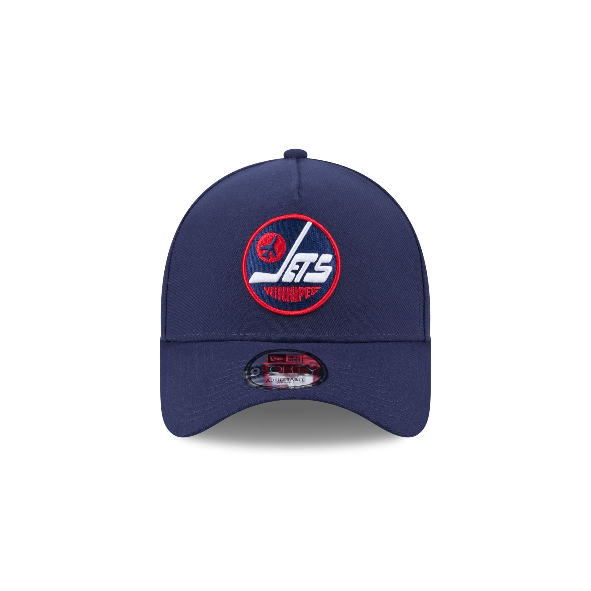 Alternative view of Winnipeg Jets Navy Team 9Forty A-Frame Snapback Hat