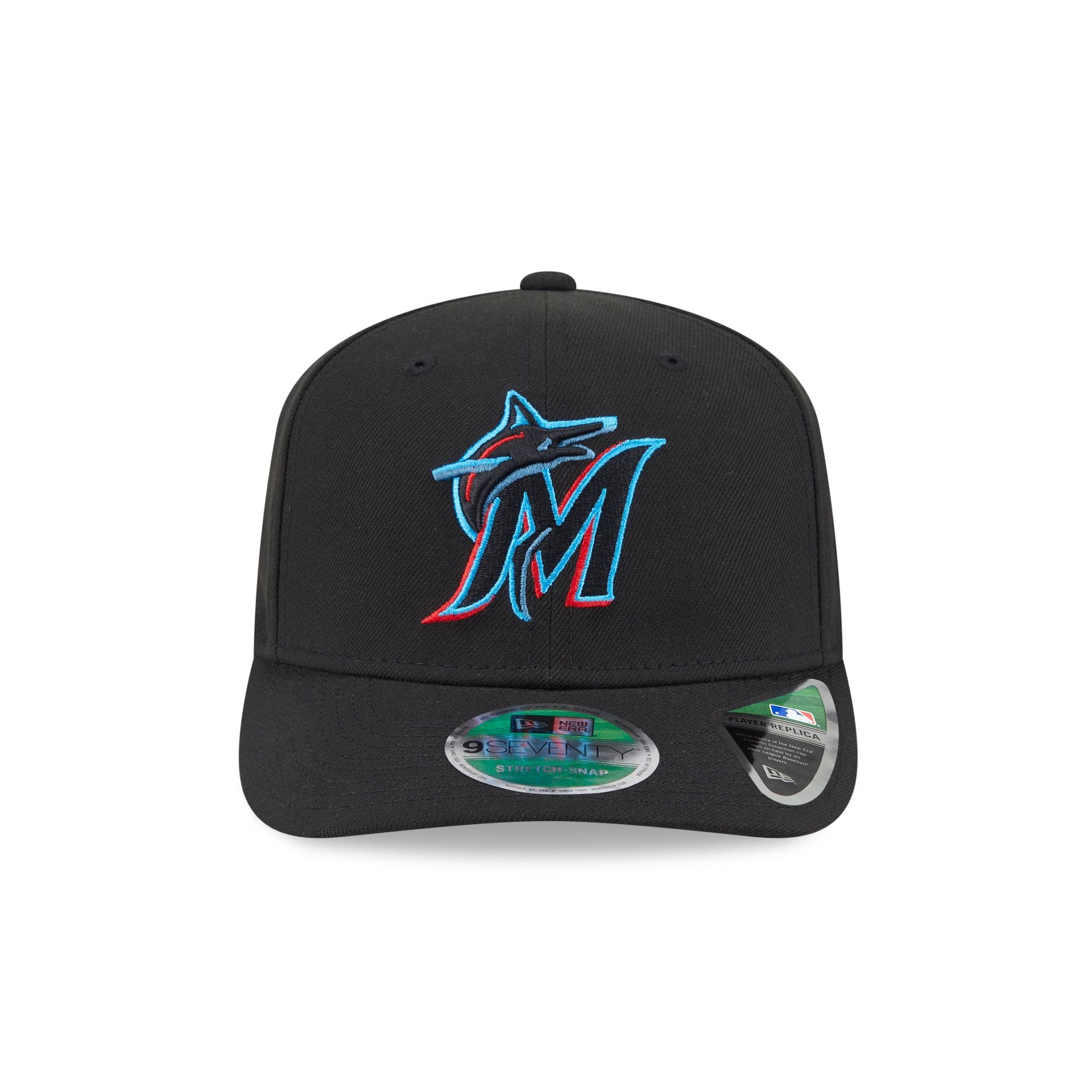 Alternative view of Miami Marlins Game Authentic Collection 9Seventy Stretch-Snap Hat