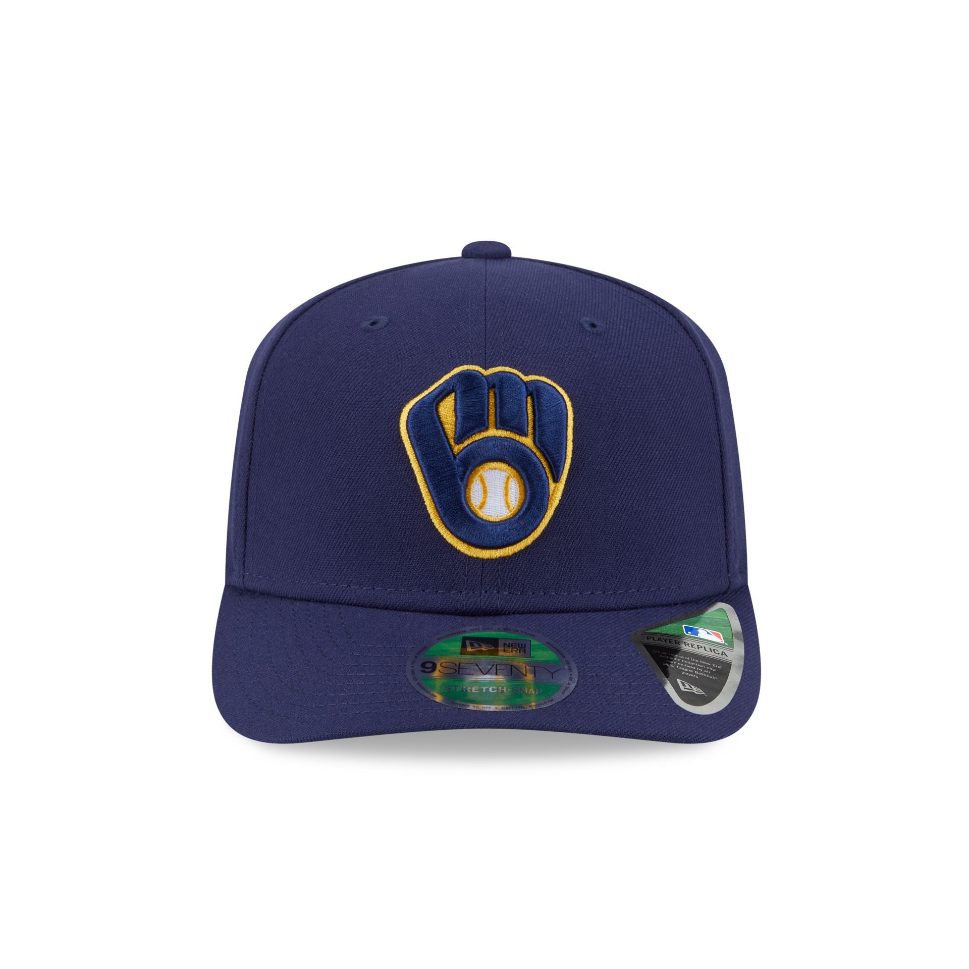 Alternative view of Milwaukee Brewers Home Authentic Collection 9Seventy Stretch-Snap Hat