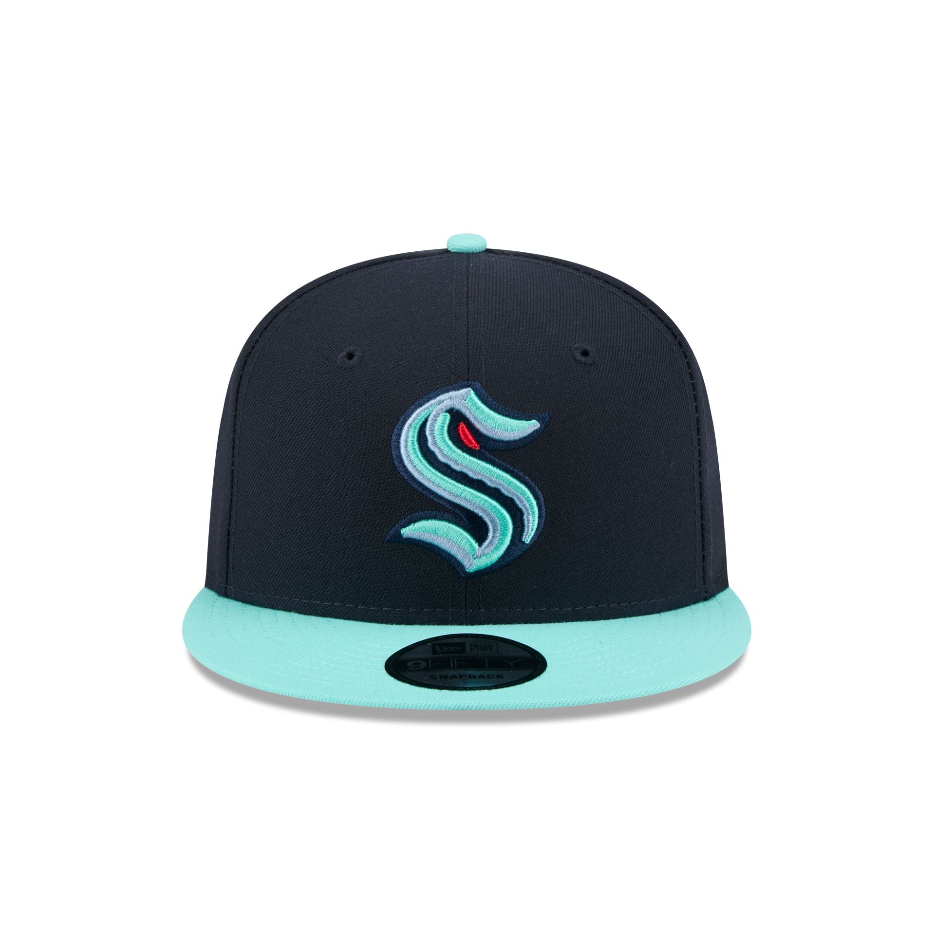 Alternative view of Seattle Kraken Blue Visor 9Fifty Snapback Hat