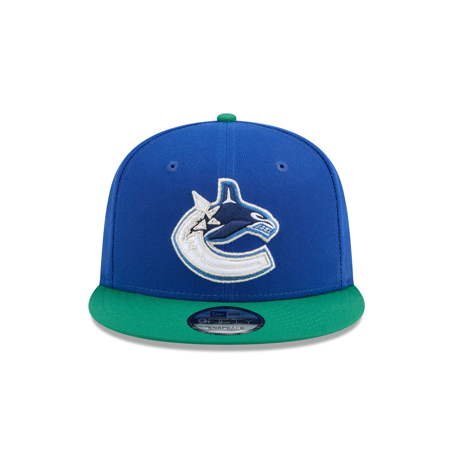Alternative view of Vancouver Canucks Green Visor 9Fifty Snapback Hat