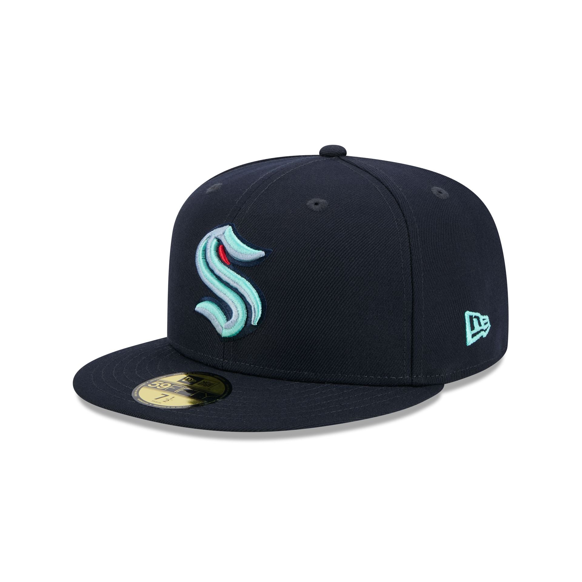 Seattle Kraken Rear Wordmark 59Fifty Fitted Hat