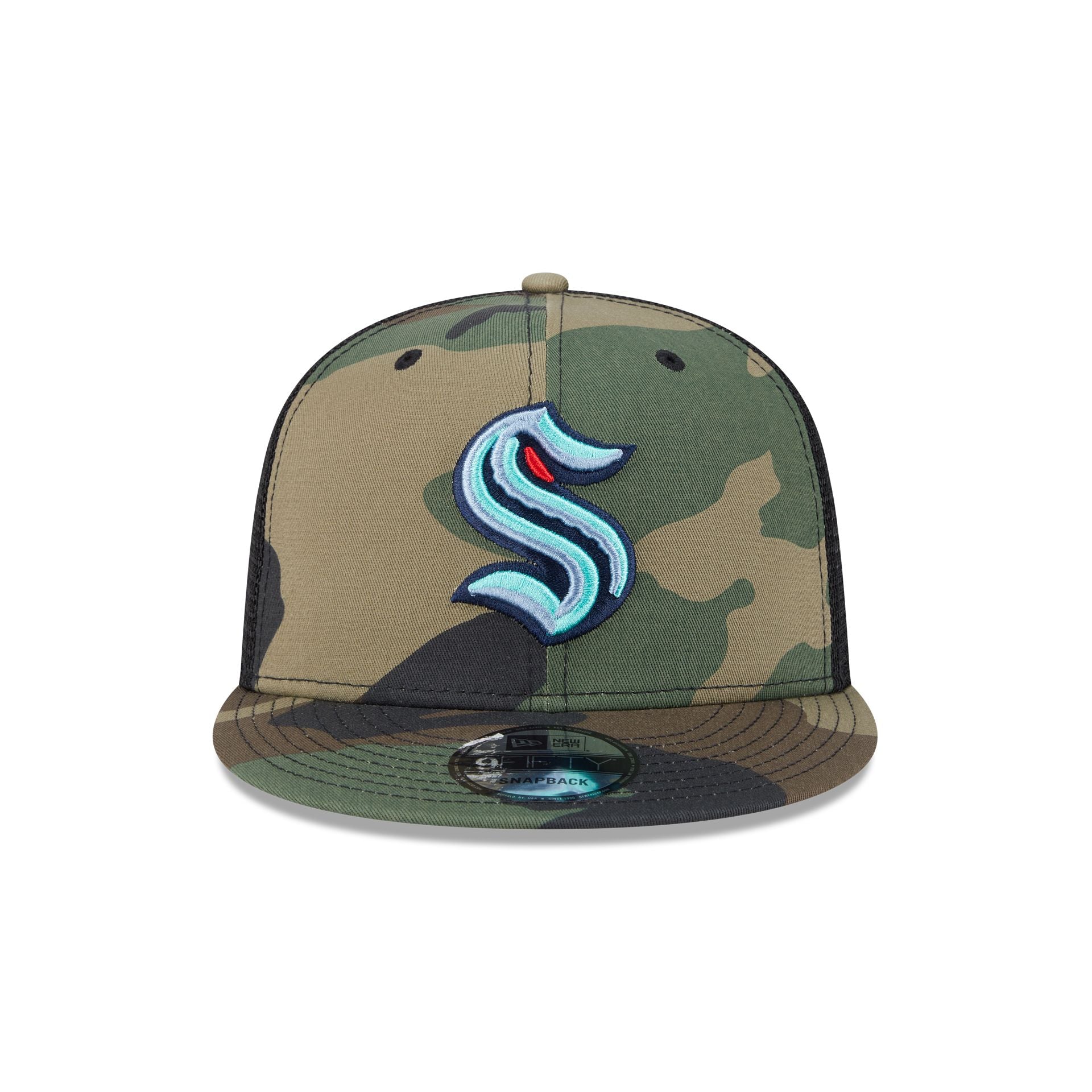 Alternative view of Seattle Kraken Camo 9Fifty Trucker Hat