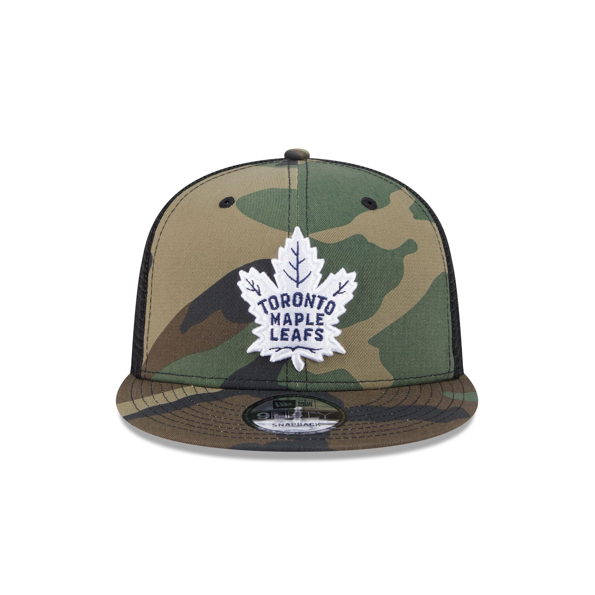 Alternative view of Toronto Maple Leafs Camo 9Fifty Trucker Hat