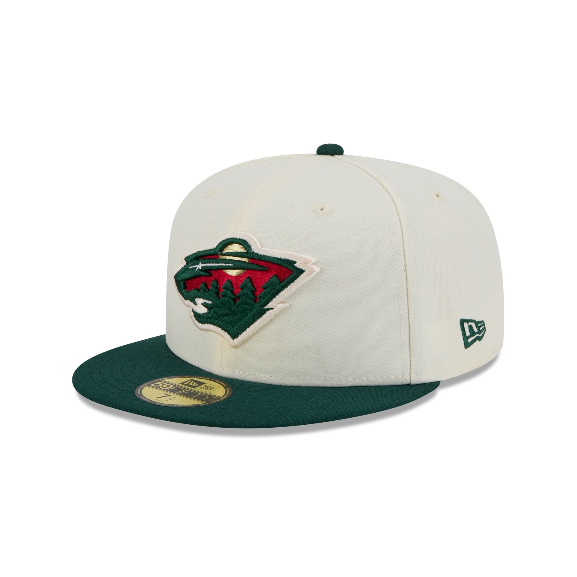 Minnesota Wild Chrome White 59Fifty Fitted Hat