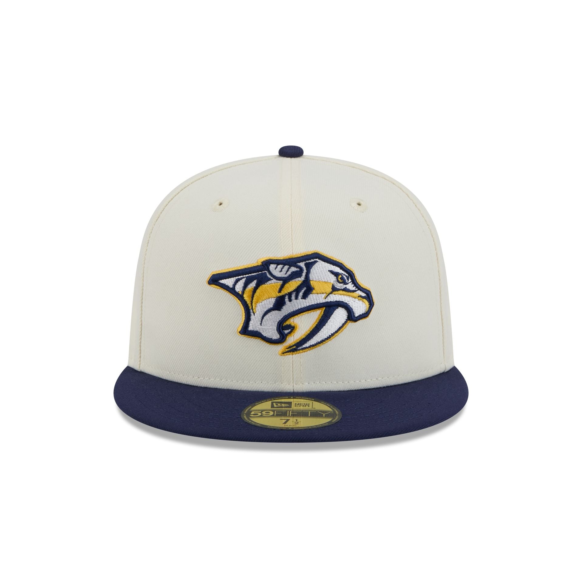 Alternative view of Nashville Predators Chrome White 59Fifty Fitted Hat