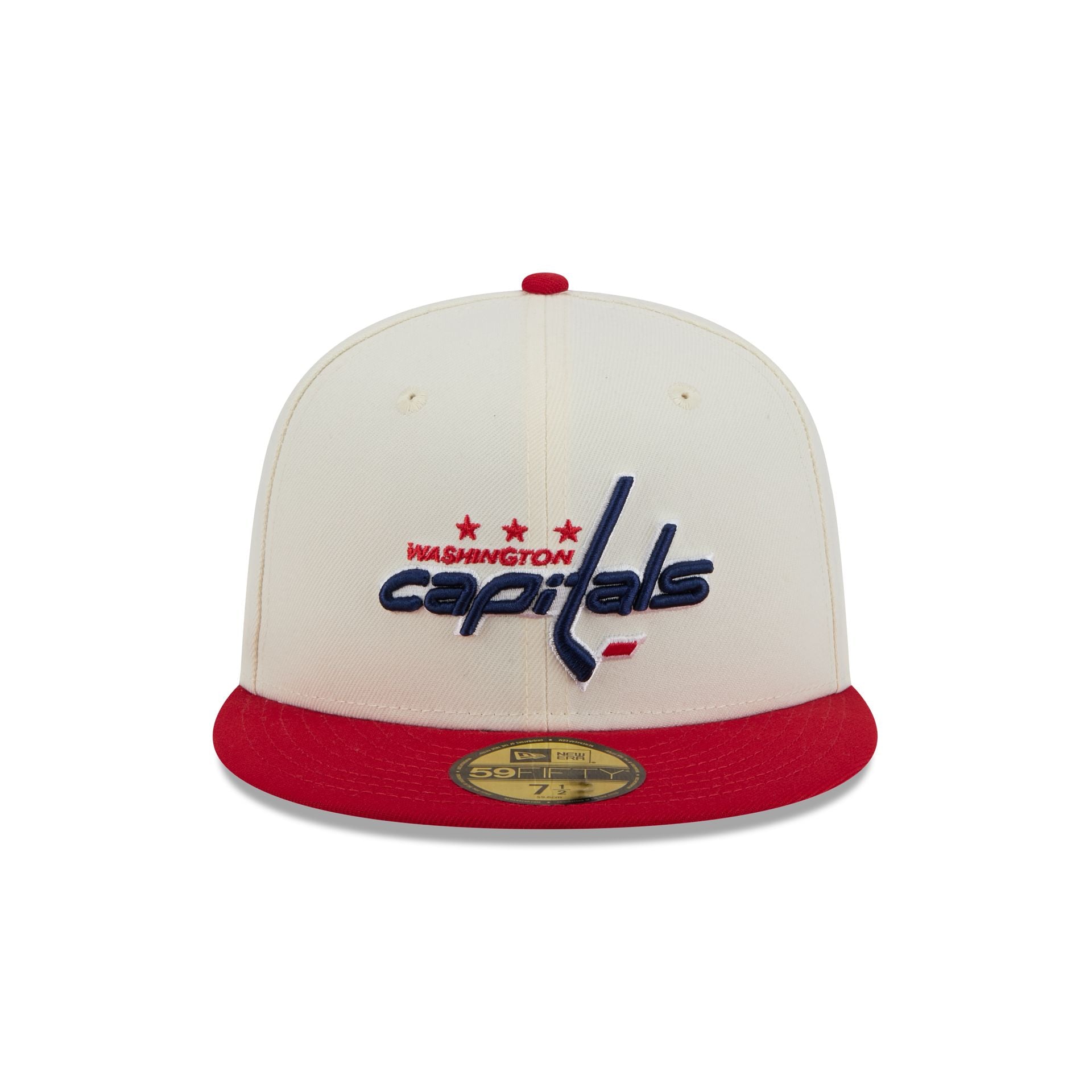 Alternative view of Washington Capitals Chrome White 59Fifty Fitted Hat
