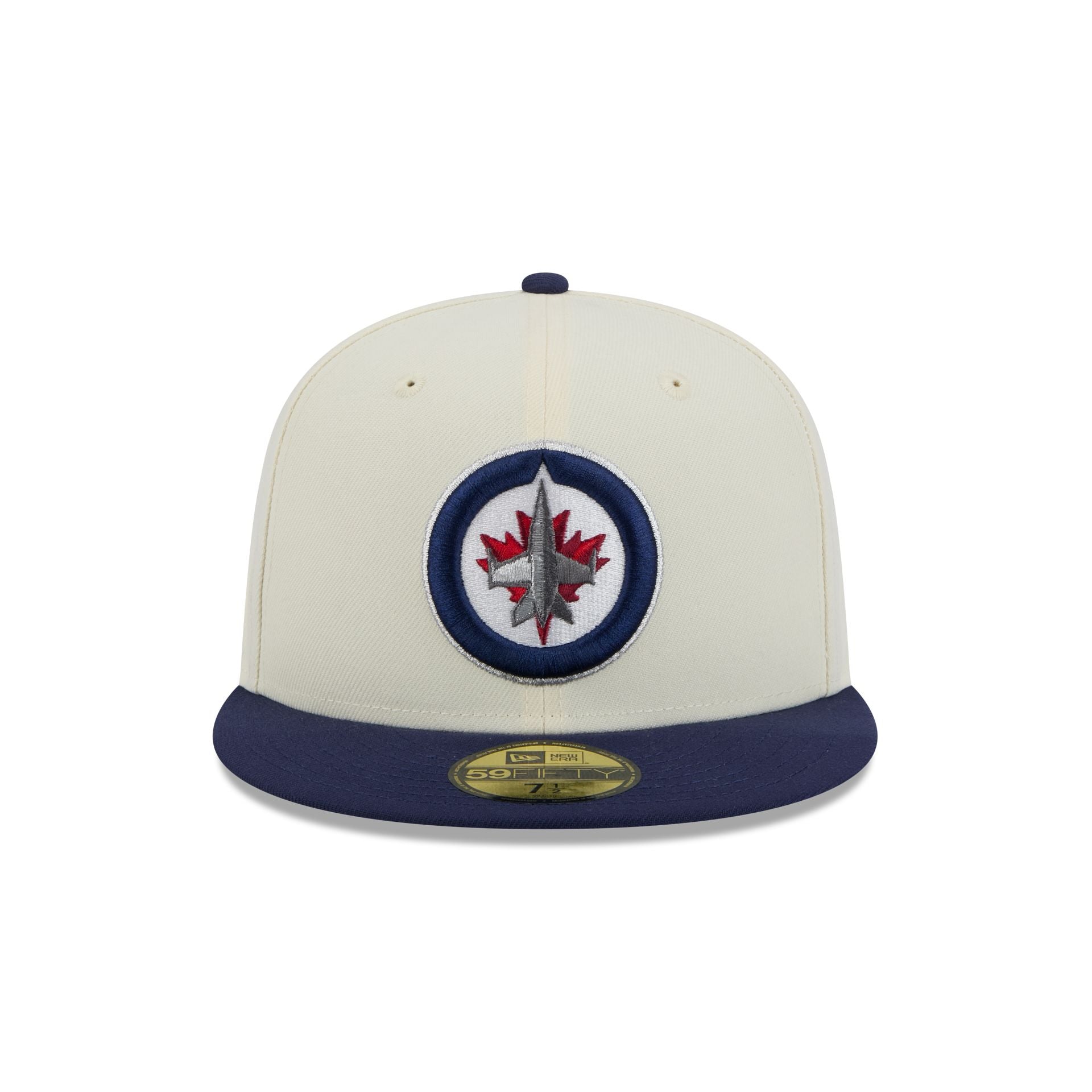 Alternative view of Winnipeg Jets Chrome White 59Fifty Fitted Hat