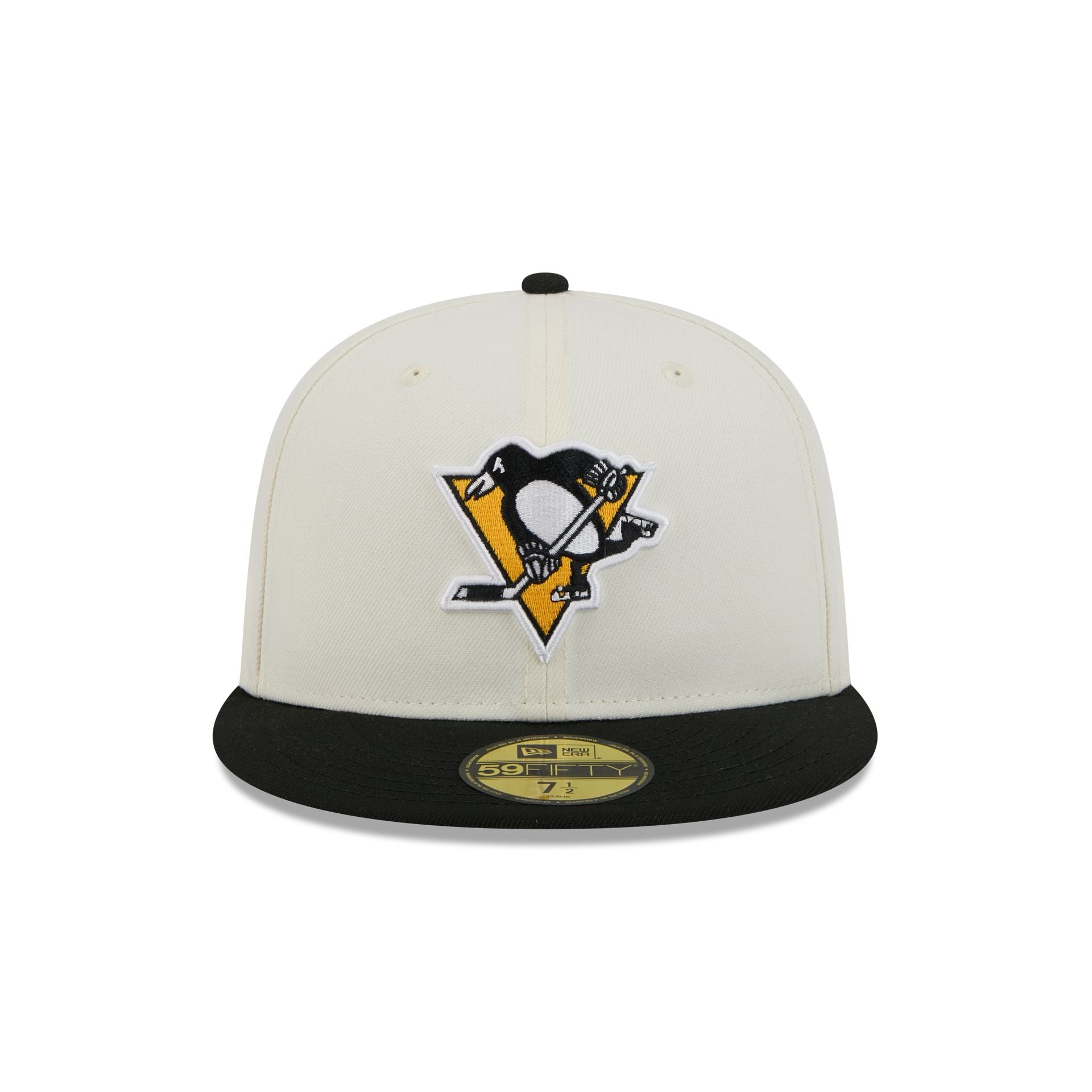 Alternative view of Pittsburgh Penguins Chrome White 59Fifty Fitted Hat
